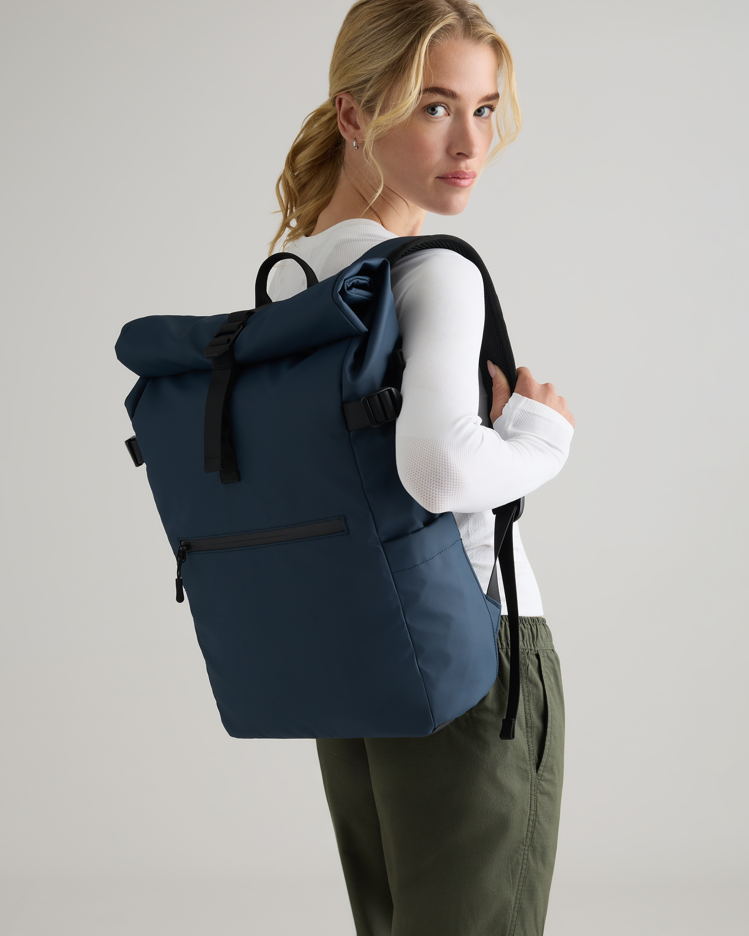 Weatherproof Roll-Top Backpack - thumbnail 2