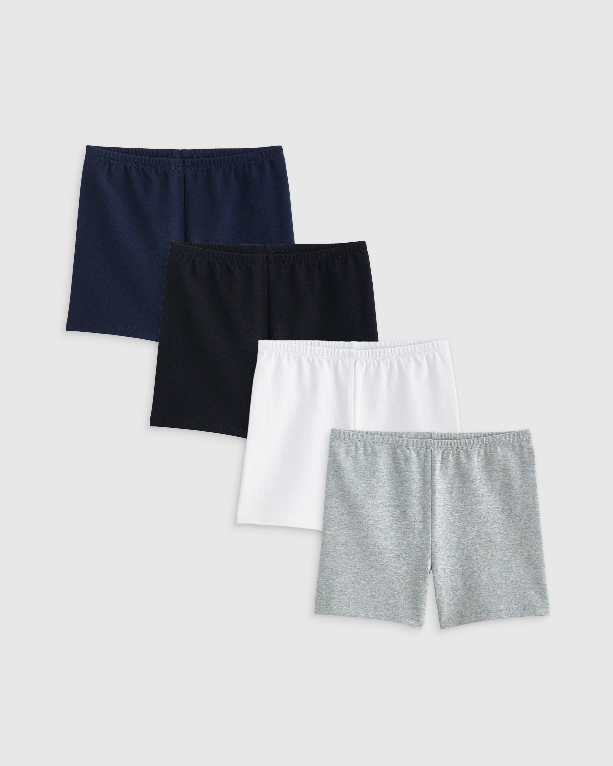 Shop Quince Cartwheel Shorts 4-pack In Navy/black/white