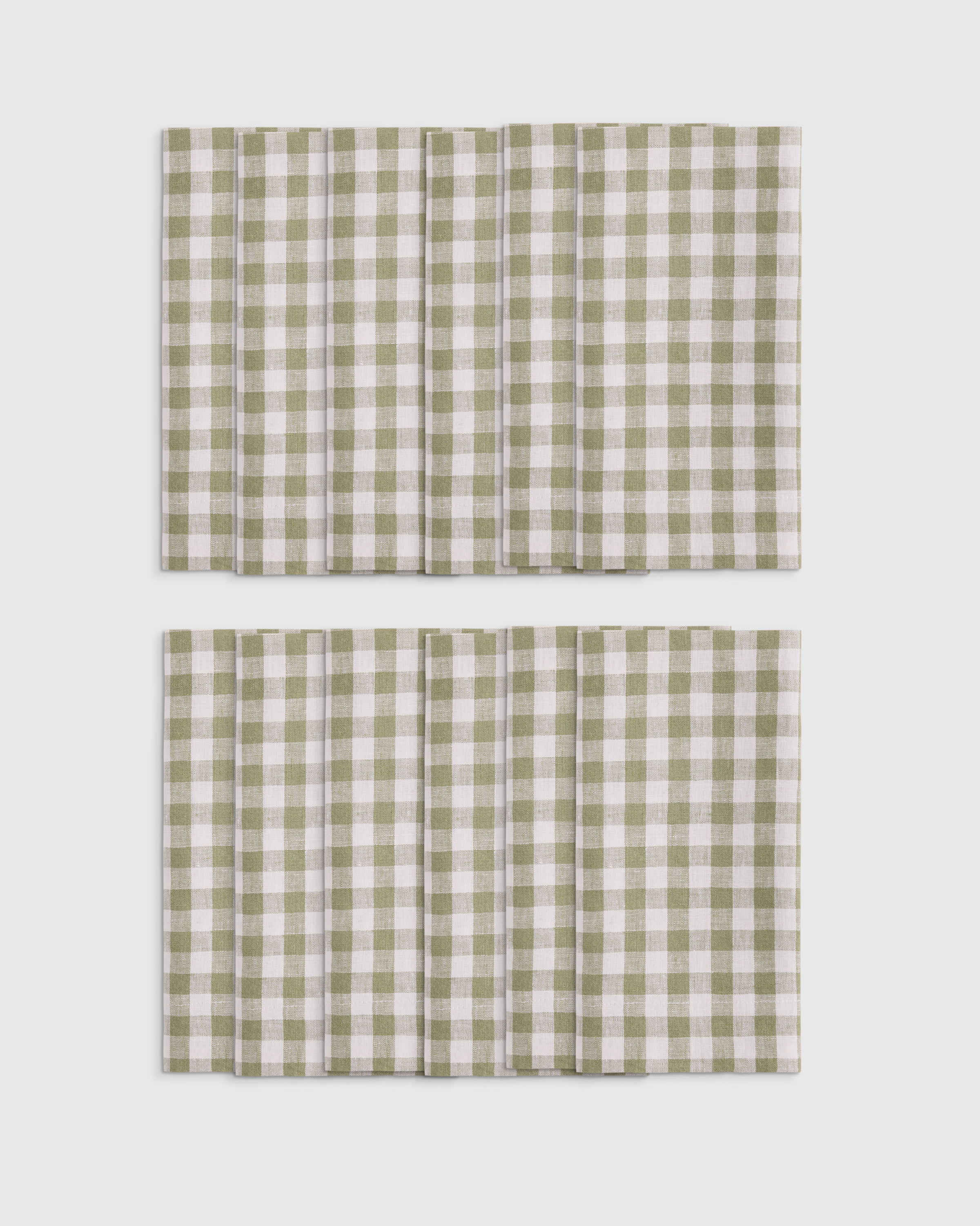 European Linen Wide-Hem Napkins (Set of 12)