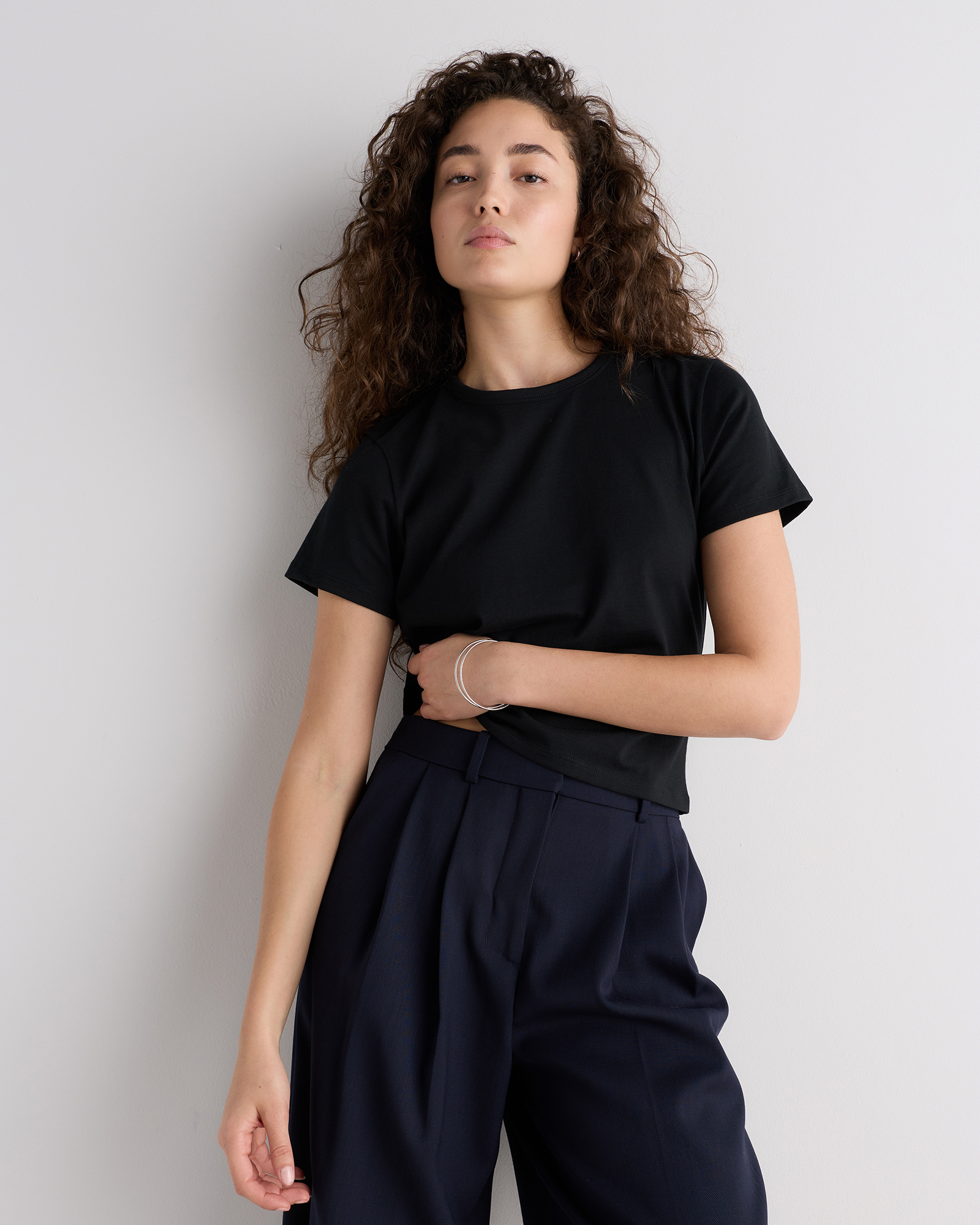 100% Pima Cotton Luxe Touch Slim Fit Tee