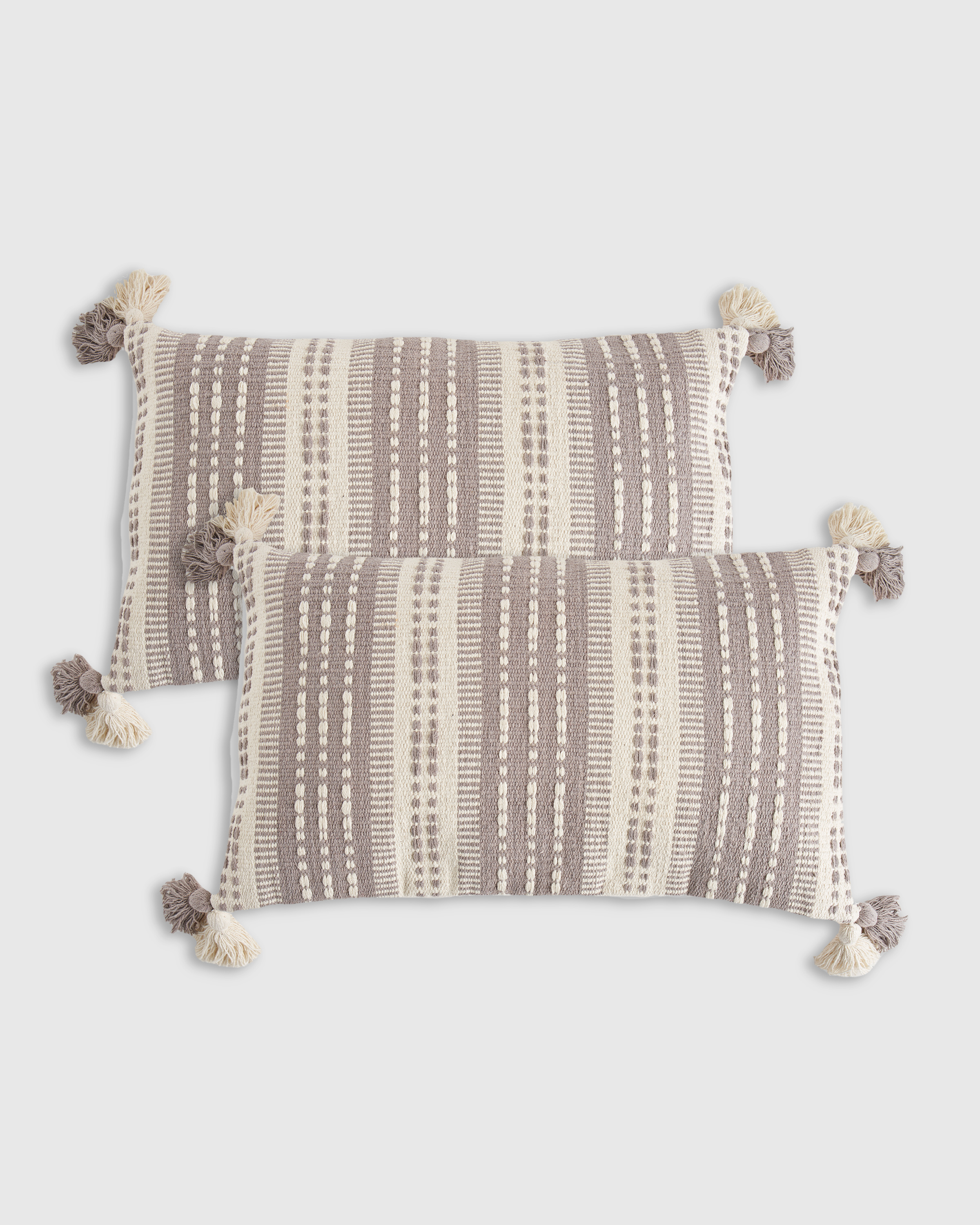 Shop Quince Rowe Pillow Cover Set Of 2 In Light Grey