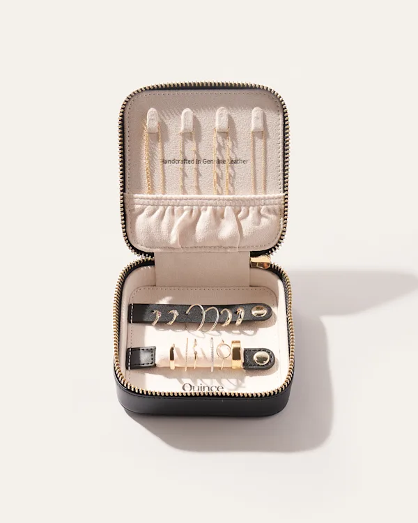Leather Jewelry Travel Case
