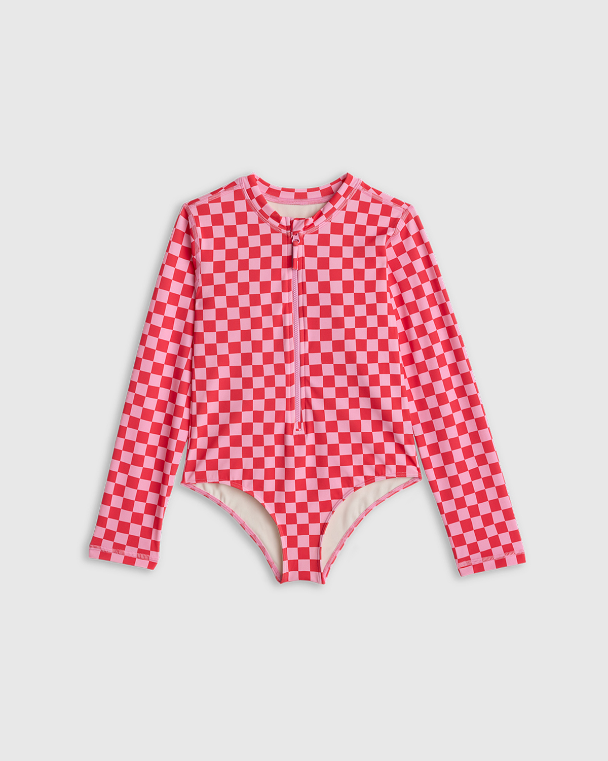 Long Sleeve Zip-Up Swimsuit