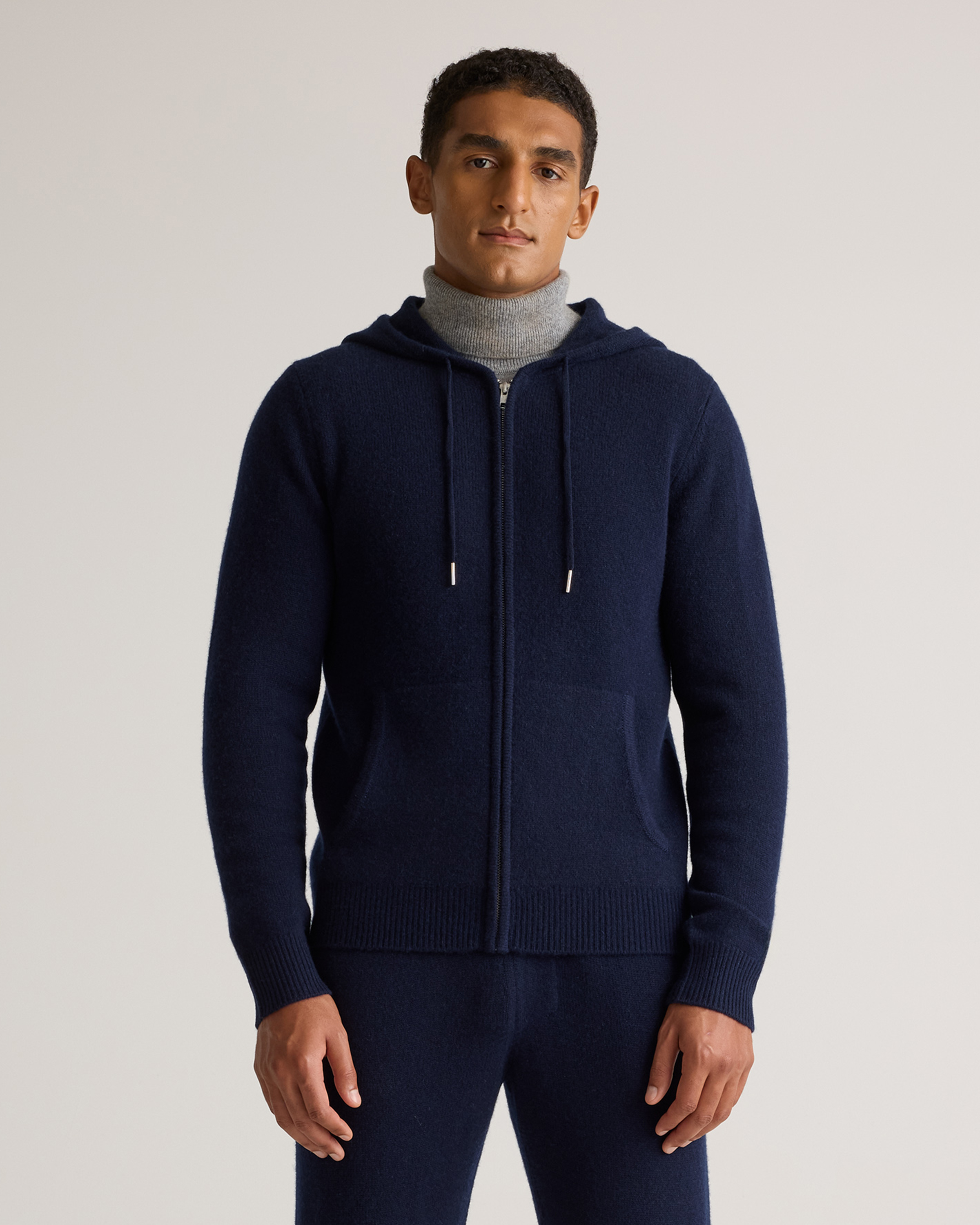 Mongolian Cashmere Full-Zip Hoodie