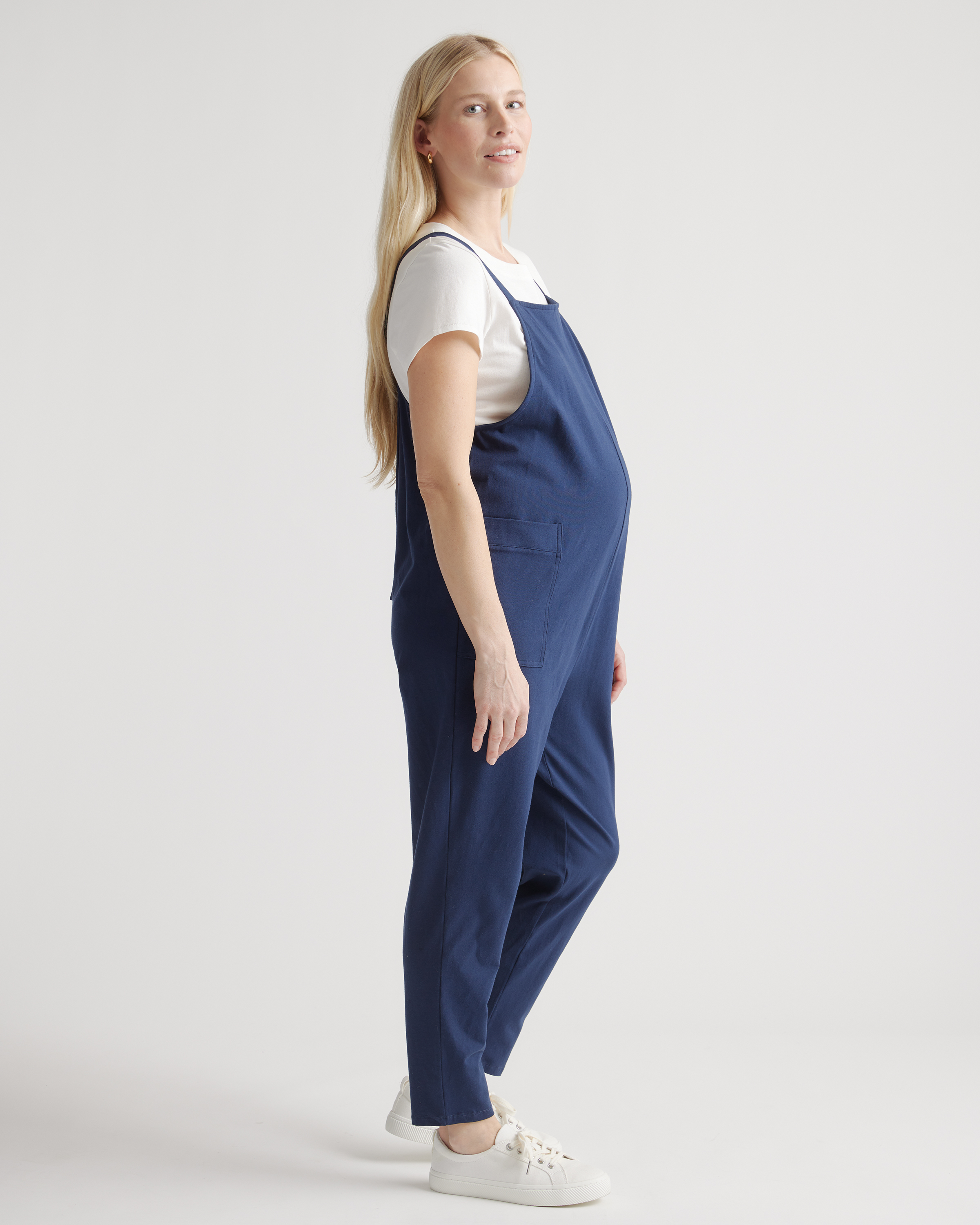 wide leg cotton overalls