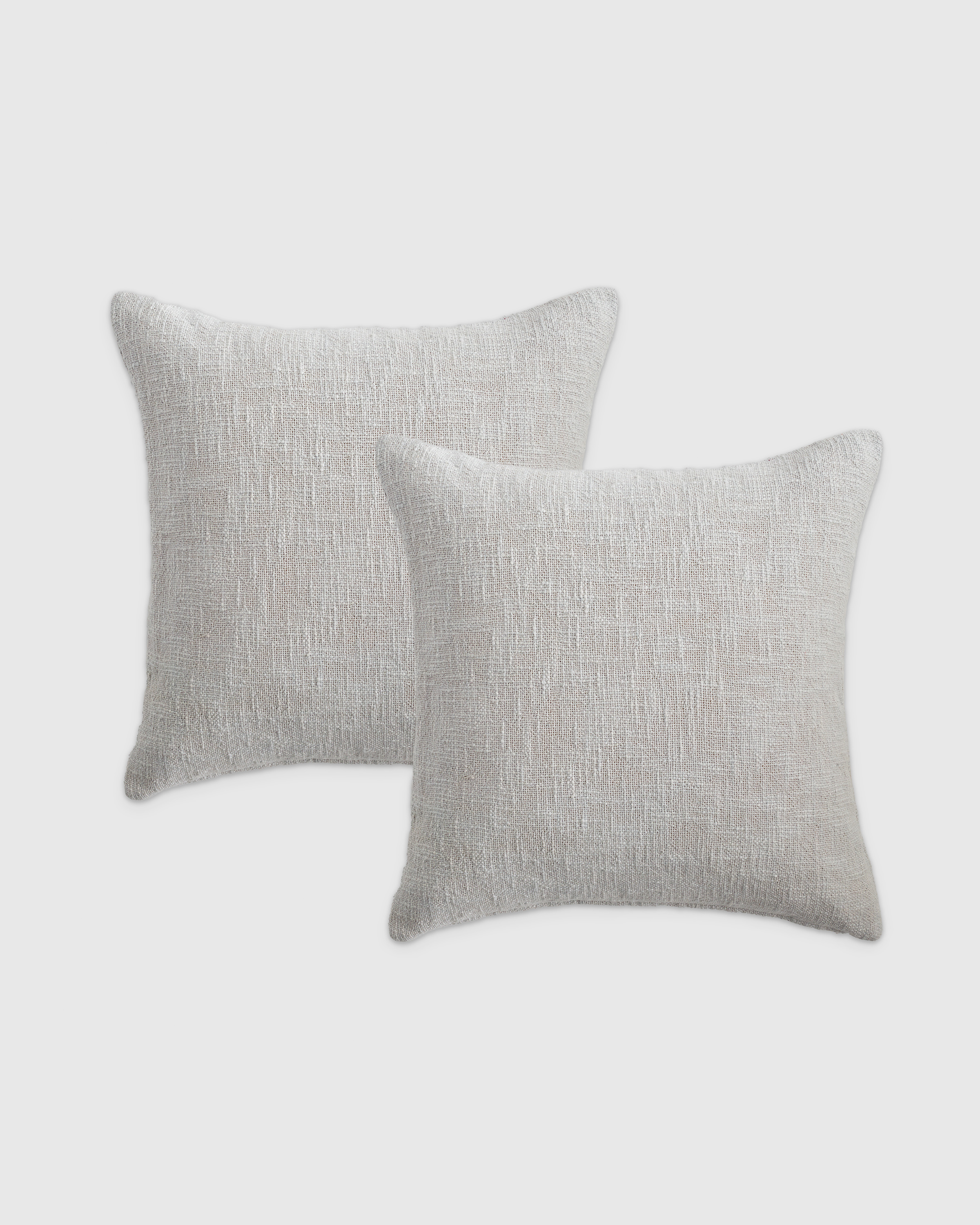 Shop Quince Cotton Slub Pillow Cover Set Of 2 In Grey