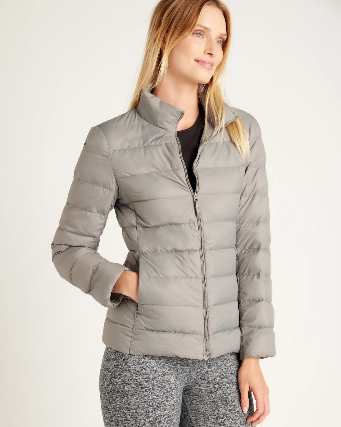 Quince Down Jacket - Size Small, Nylon In Gray