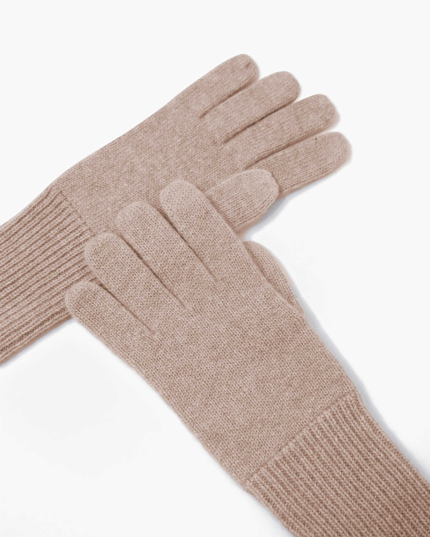 Mongolian Cashmere Gloves - Oatmeal - 3 - Thumbnail
