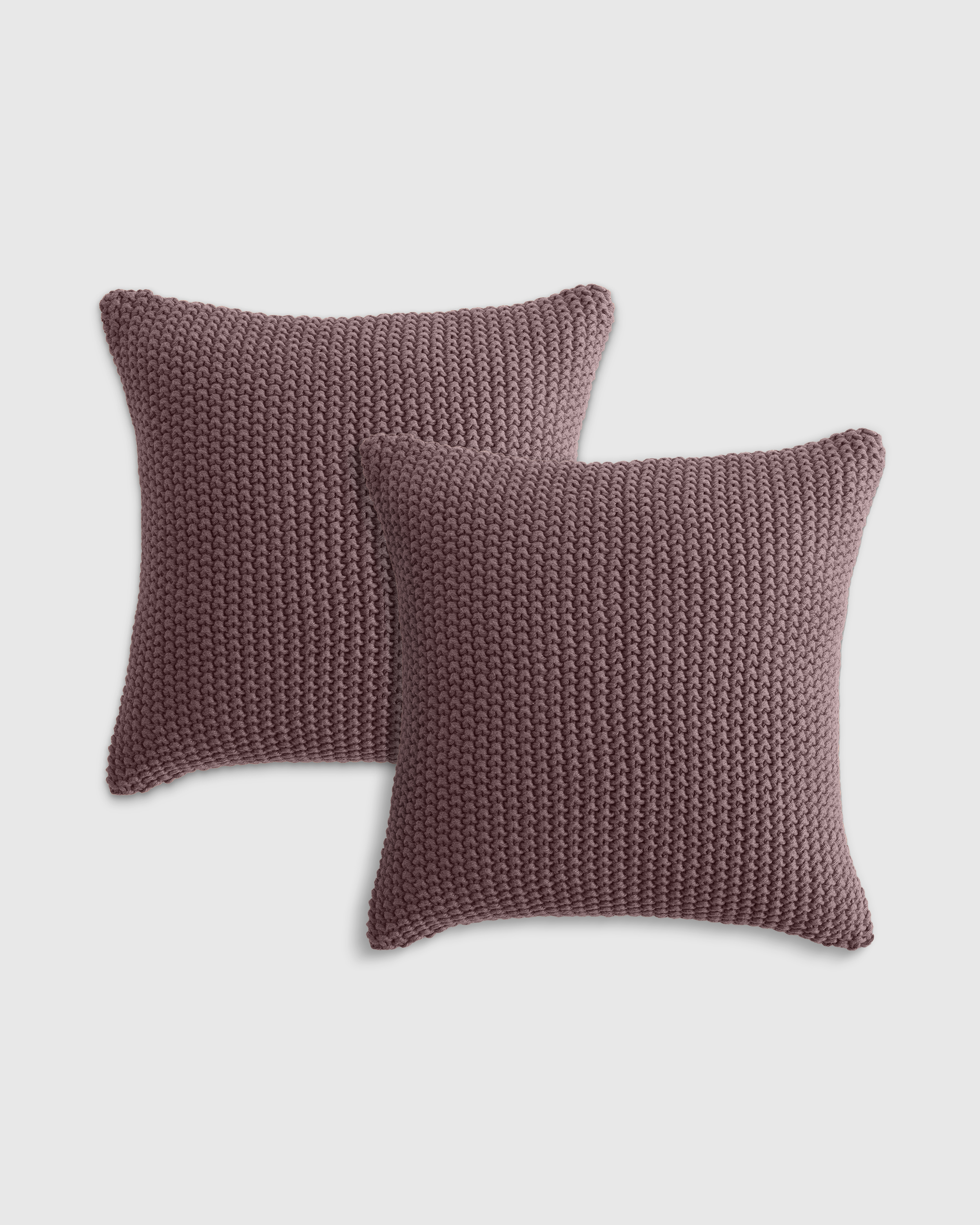 Cotton Fisherman Pillow Cover (Set of 2) in Terracotta