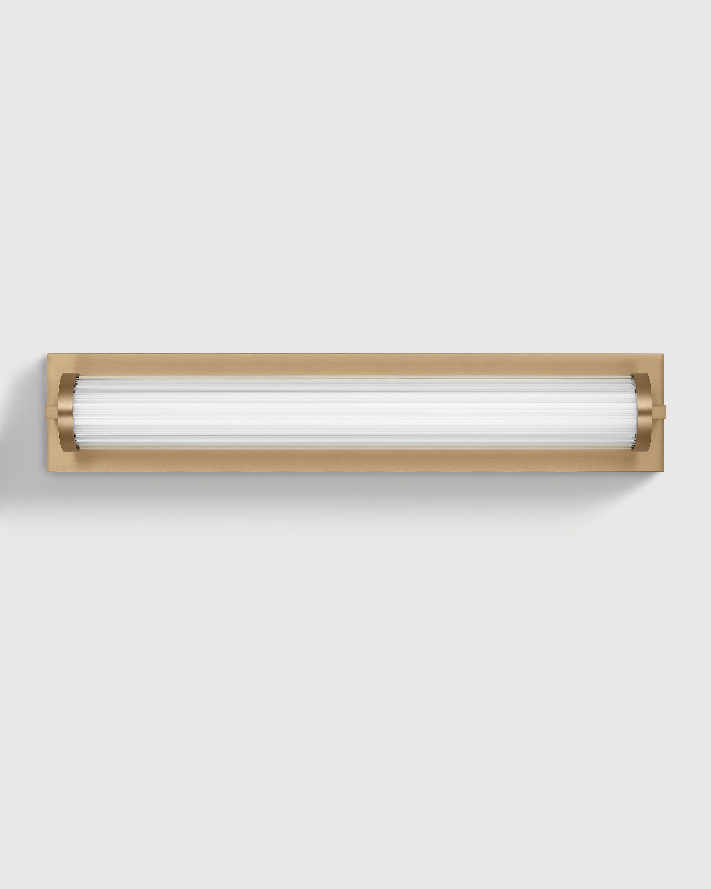Ribbed Glass LED Vanity Sconce