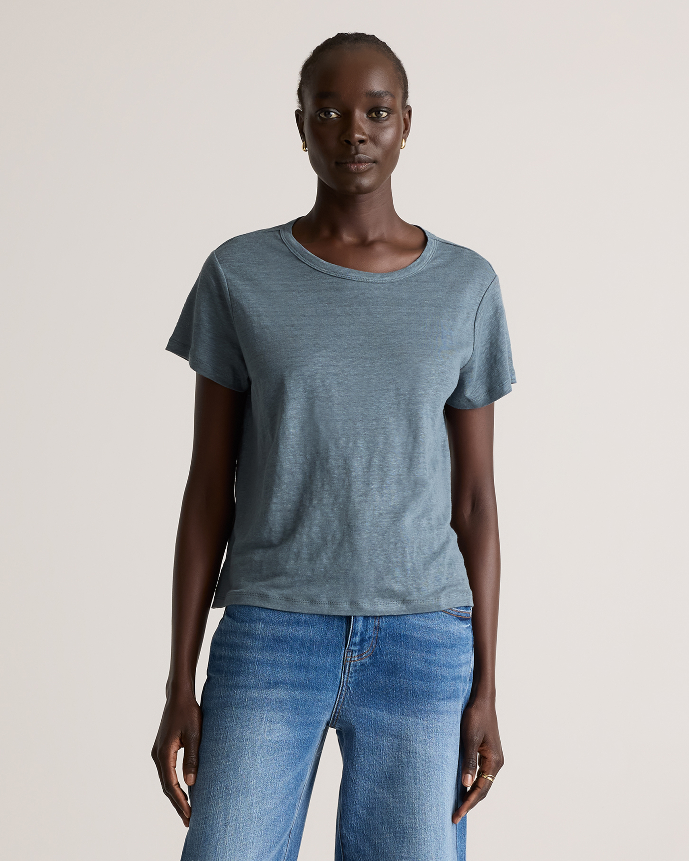 100% European Linen Jersey Tee