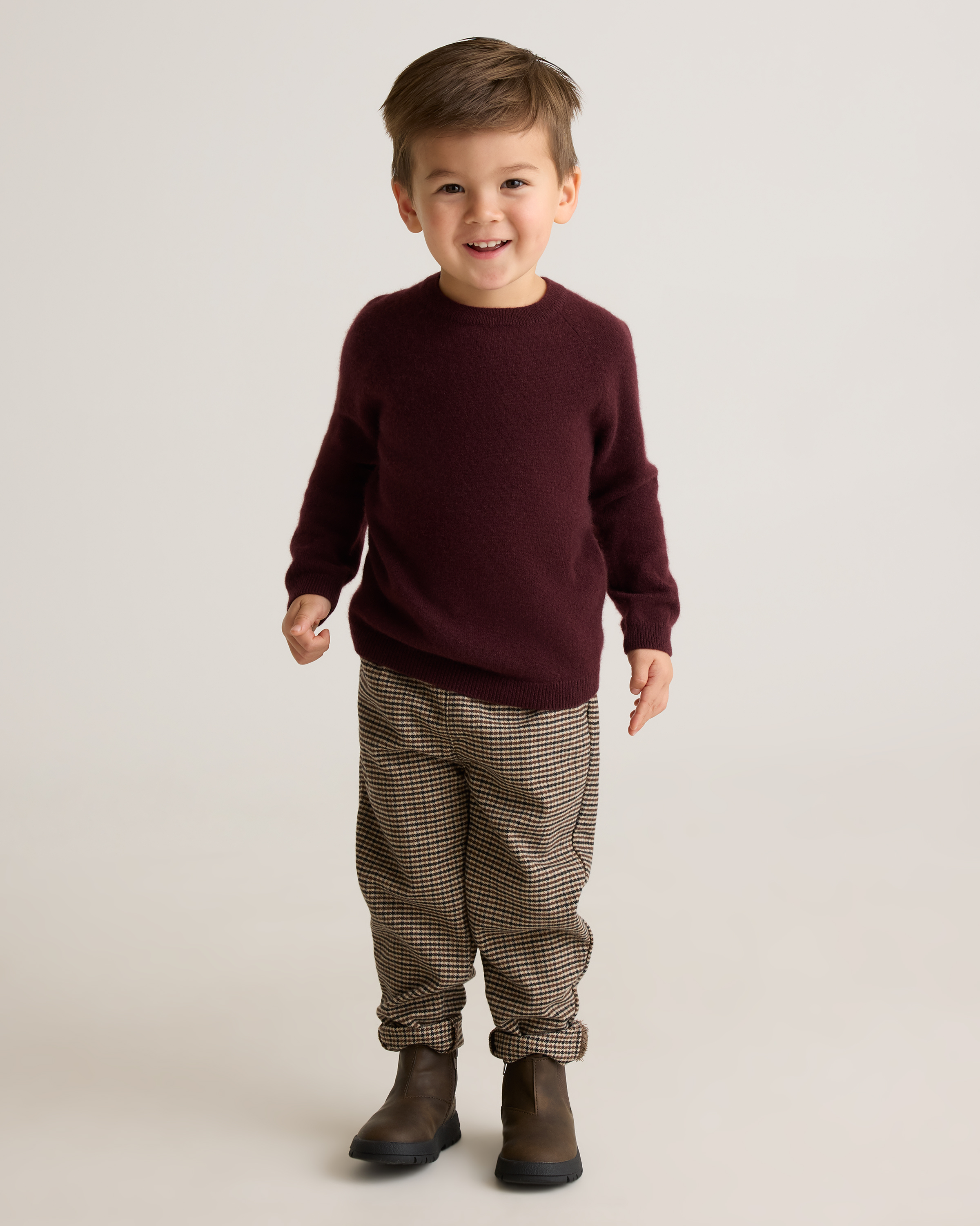 Mongolian Cashmere Crewneck Sweater - Toddler - thumbnail 5