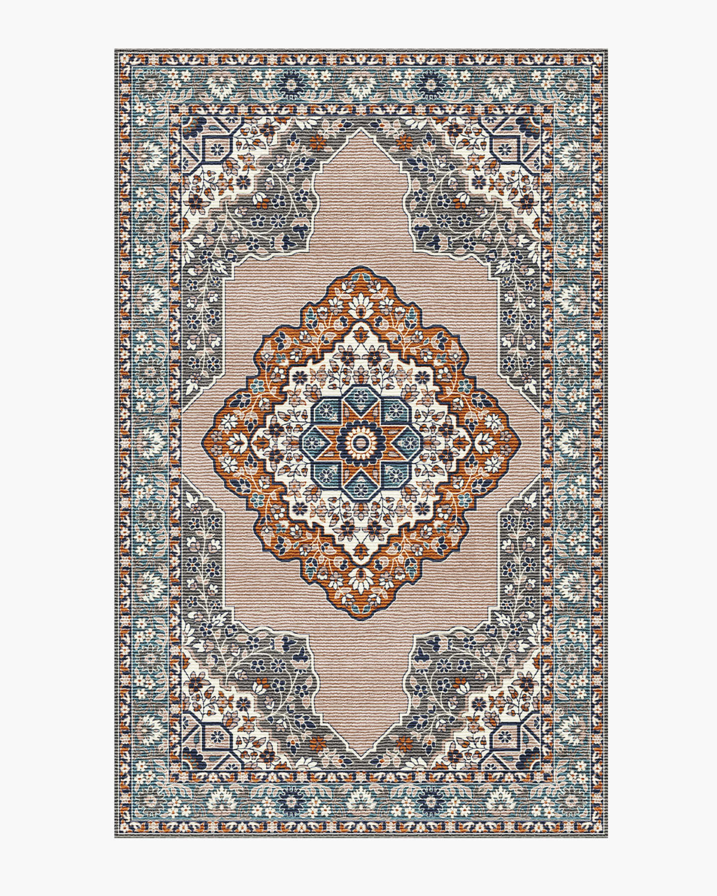 Cora Tufted Wool Rug - Teracotta Multi