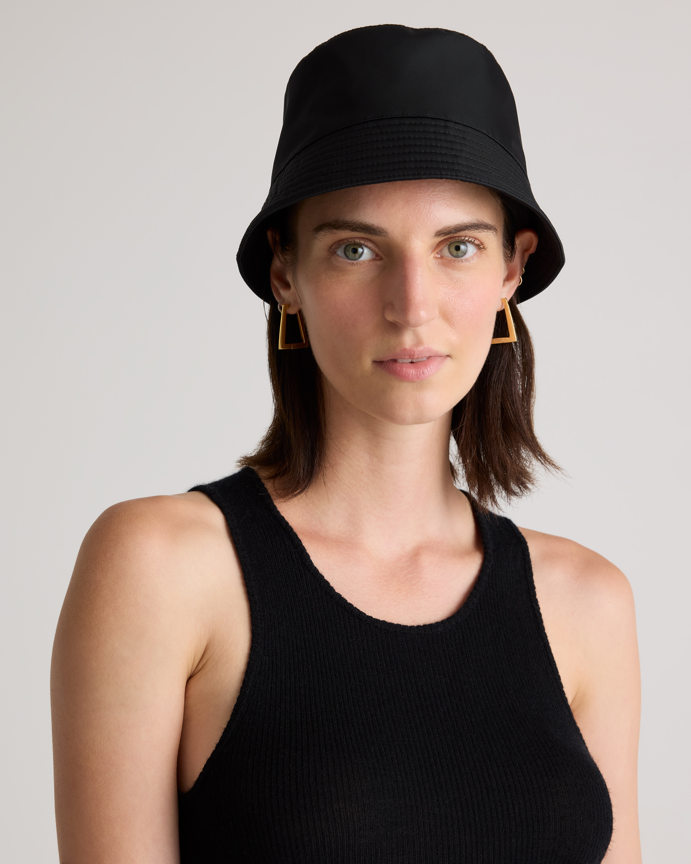 [美品] ovy NylonWater-Repellent BucketHat Cotton Nylon Water-Repellent Bucket Hat (black) | OVY