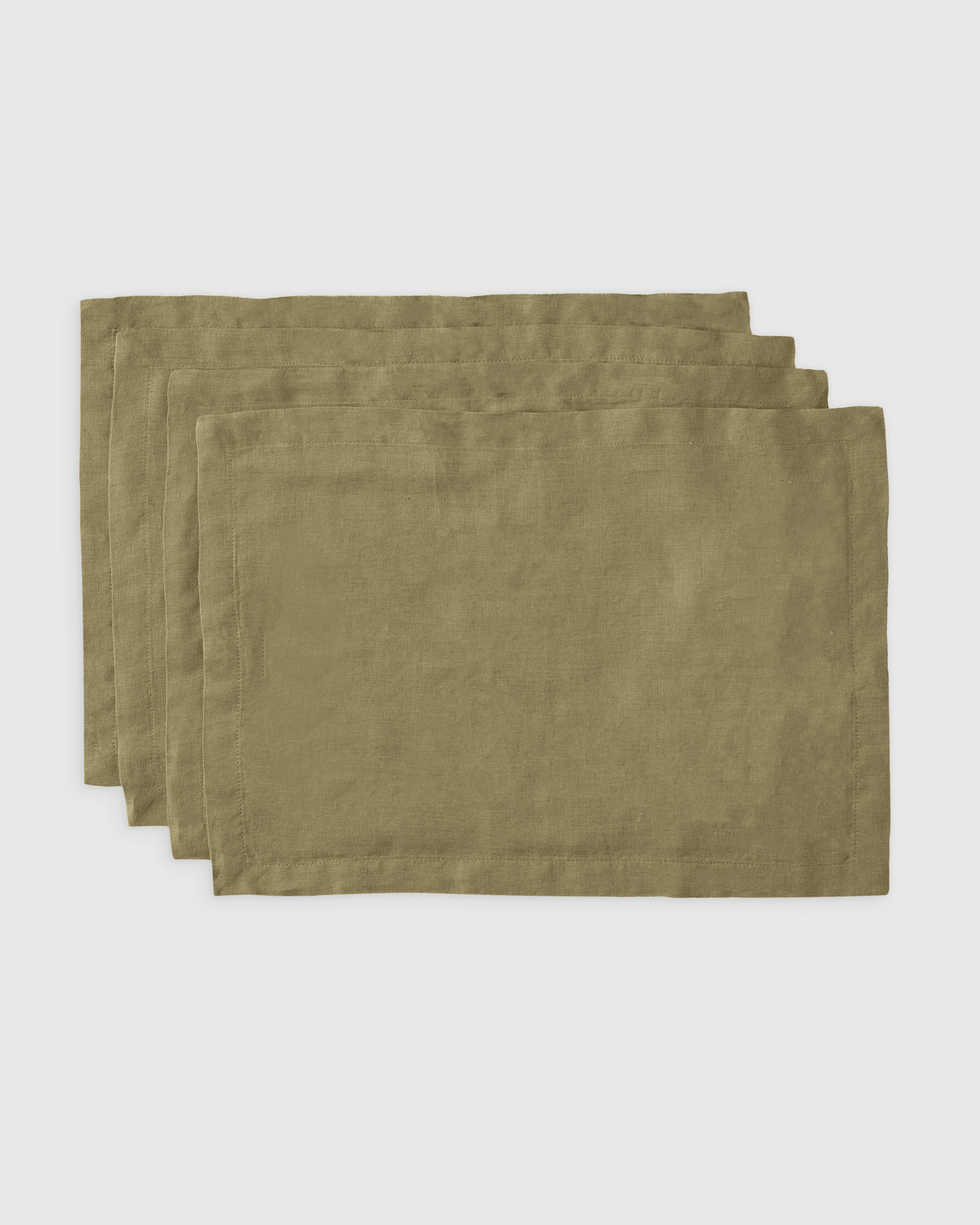 Solid Linen Placemat, Set of 4 - Beige | The Company Store