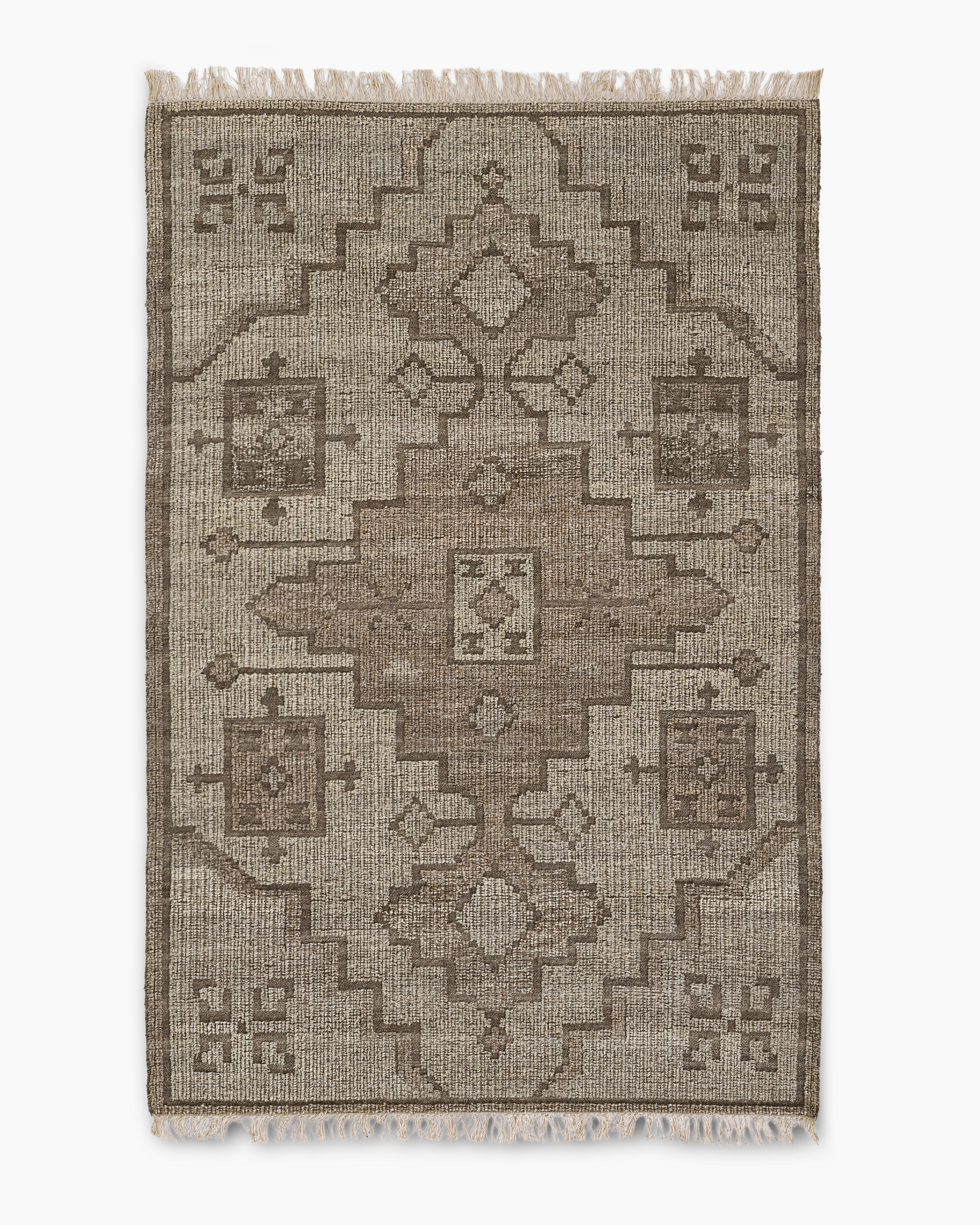 Nilo Handwoven Wool Rug in Brown