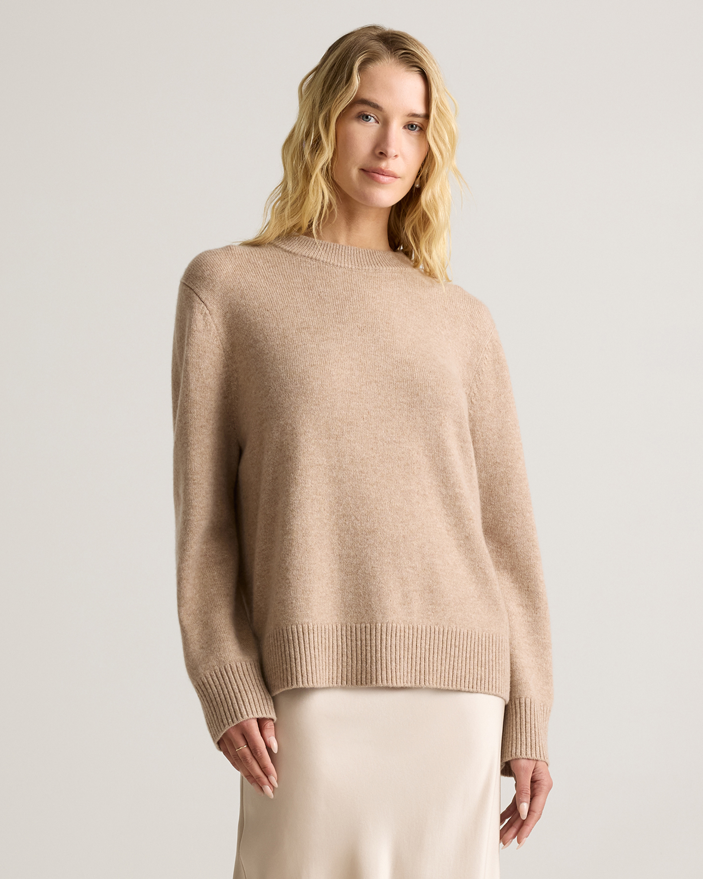 Quince Mongolian Cashmere Oversized Crewneck