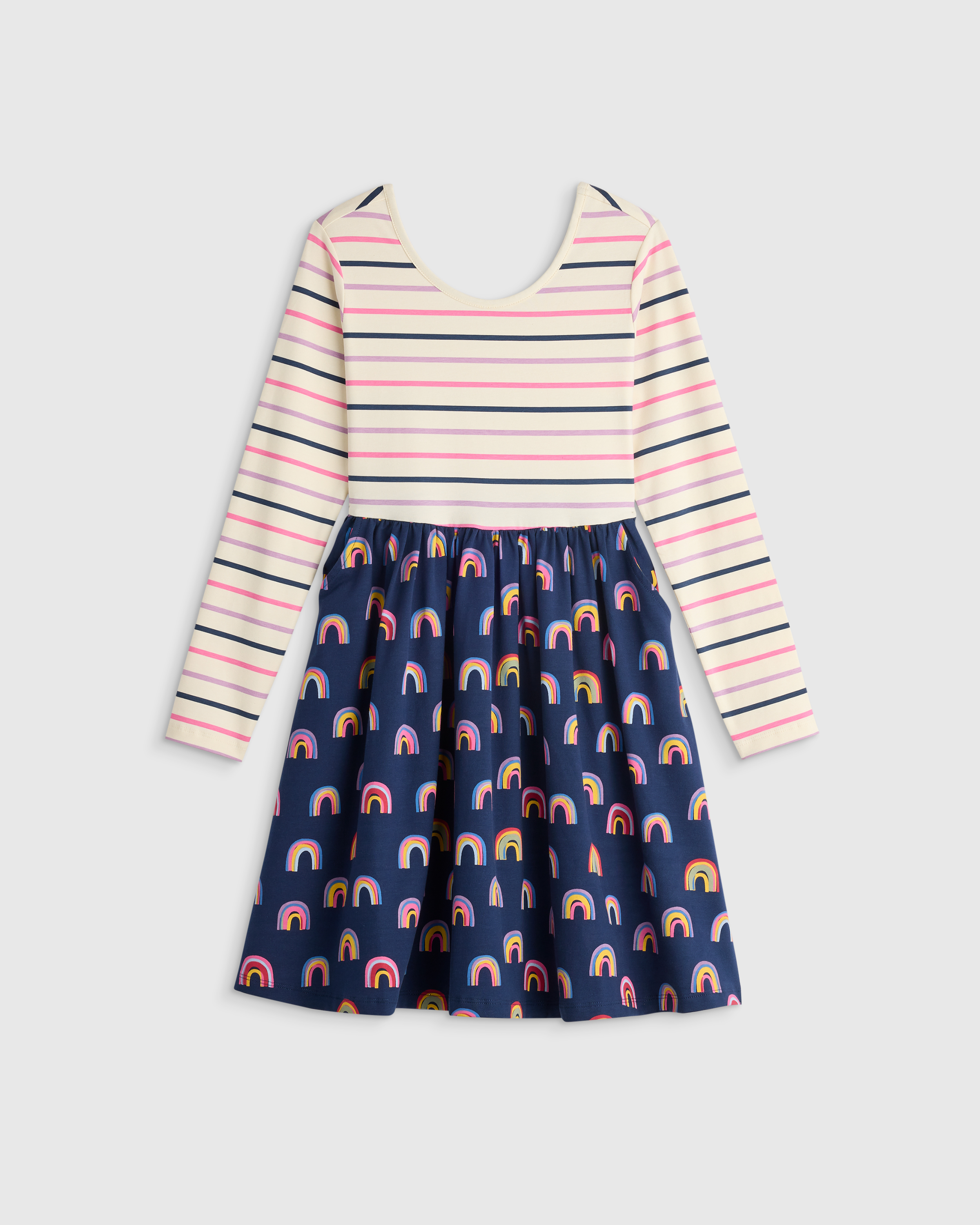 Organic Cotton Long Sleeve Skater Dress 