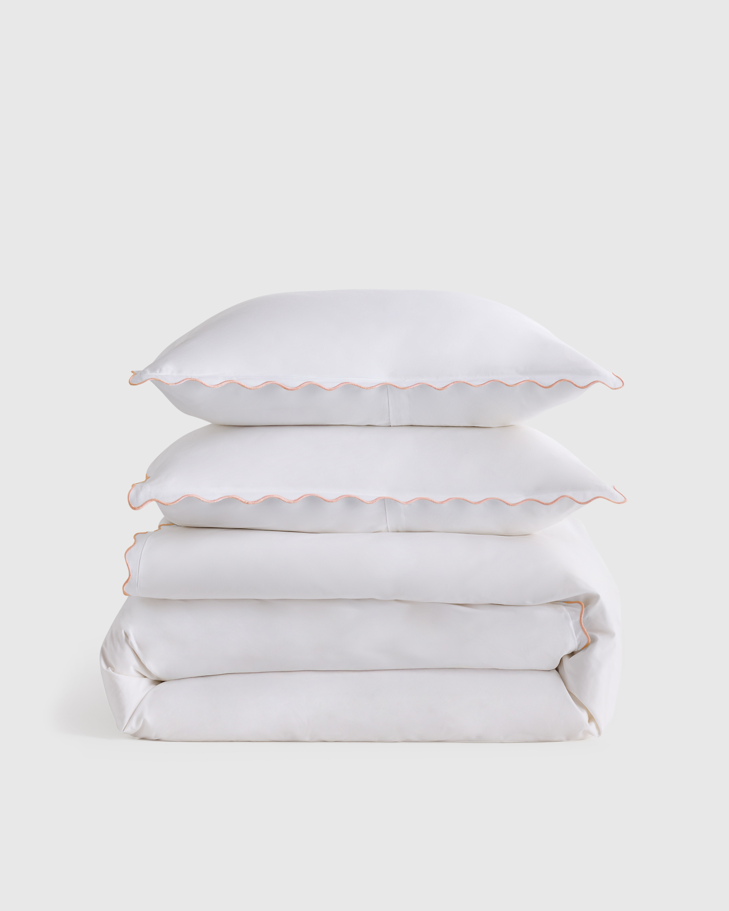 Classic Organic Percale Duvet Cover Set - King/Cal King - Green Florette Pattern