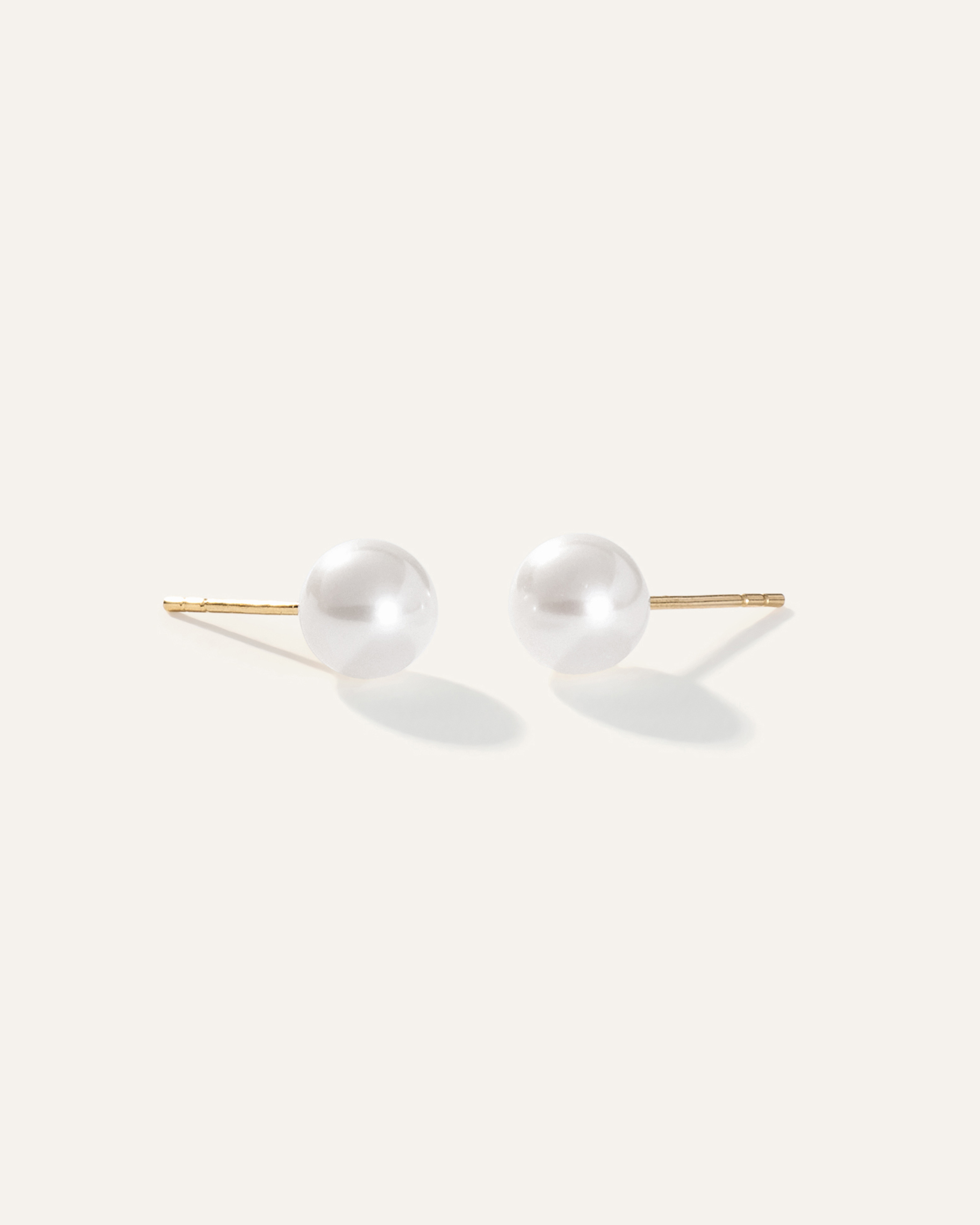 14K Gold Freshwater Cultured Pearl Studs
