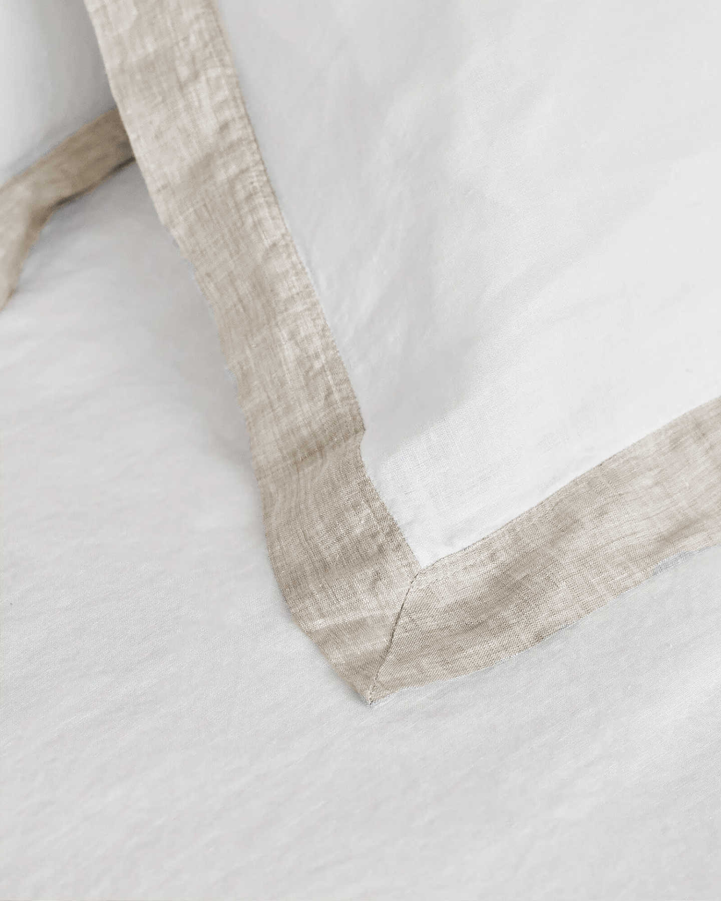 European Linen Bordered Duvet Deluxe Bundle - Flax - 2 - Thumbnail