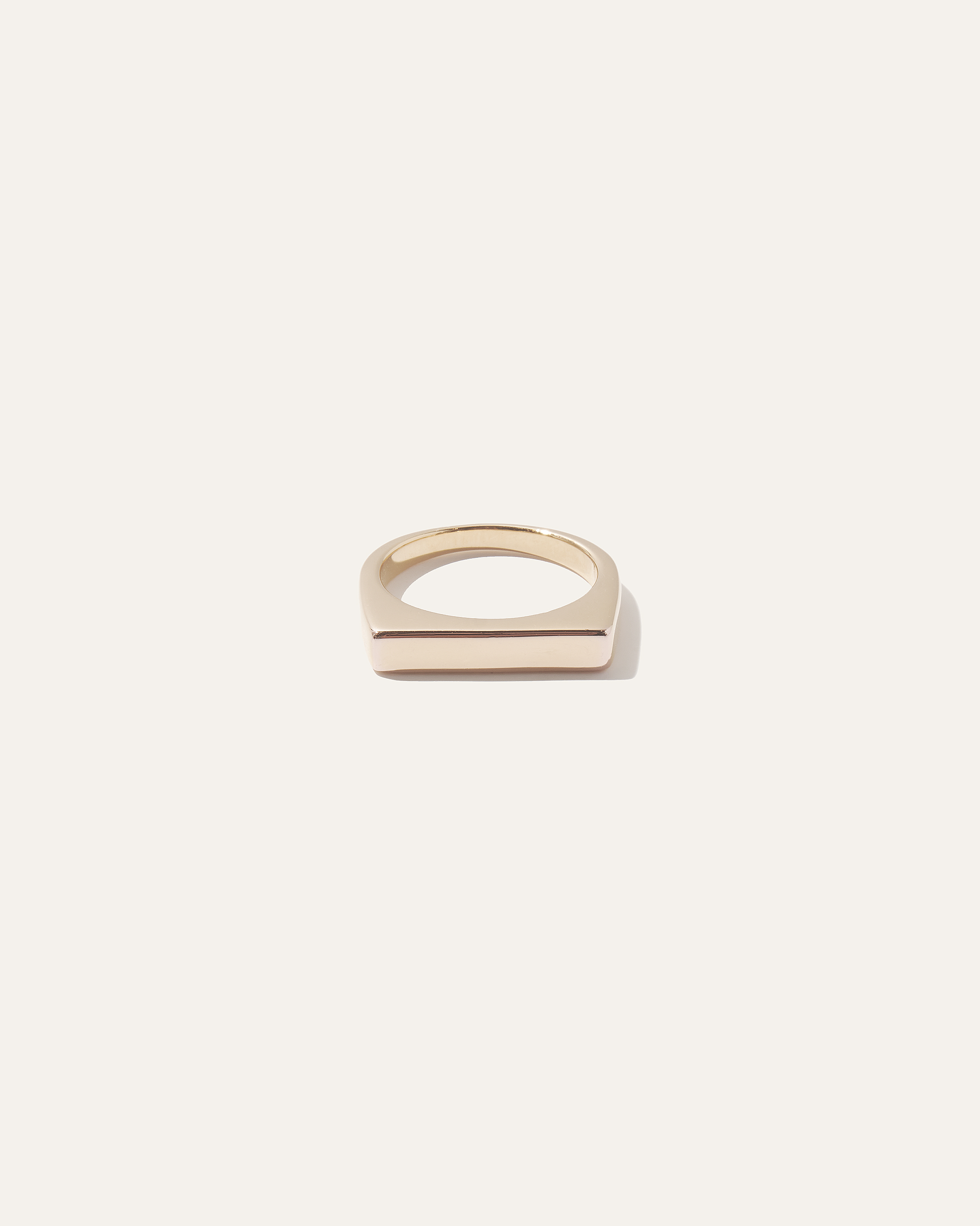 Quince Women's Brick Ring In Gold Vermeil