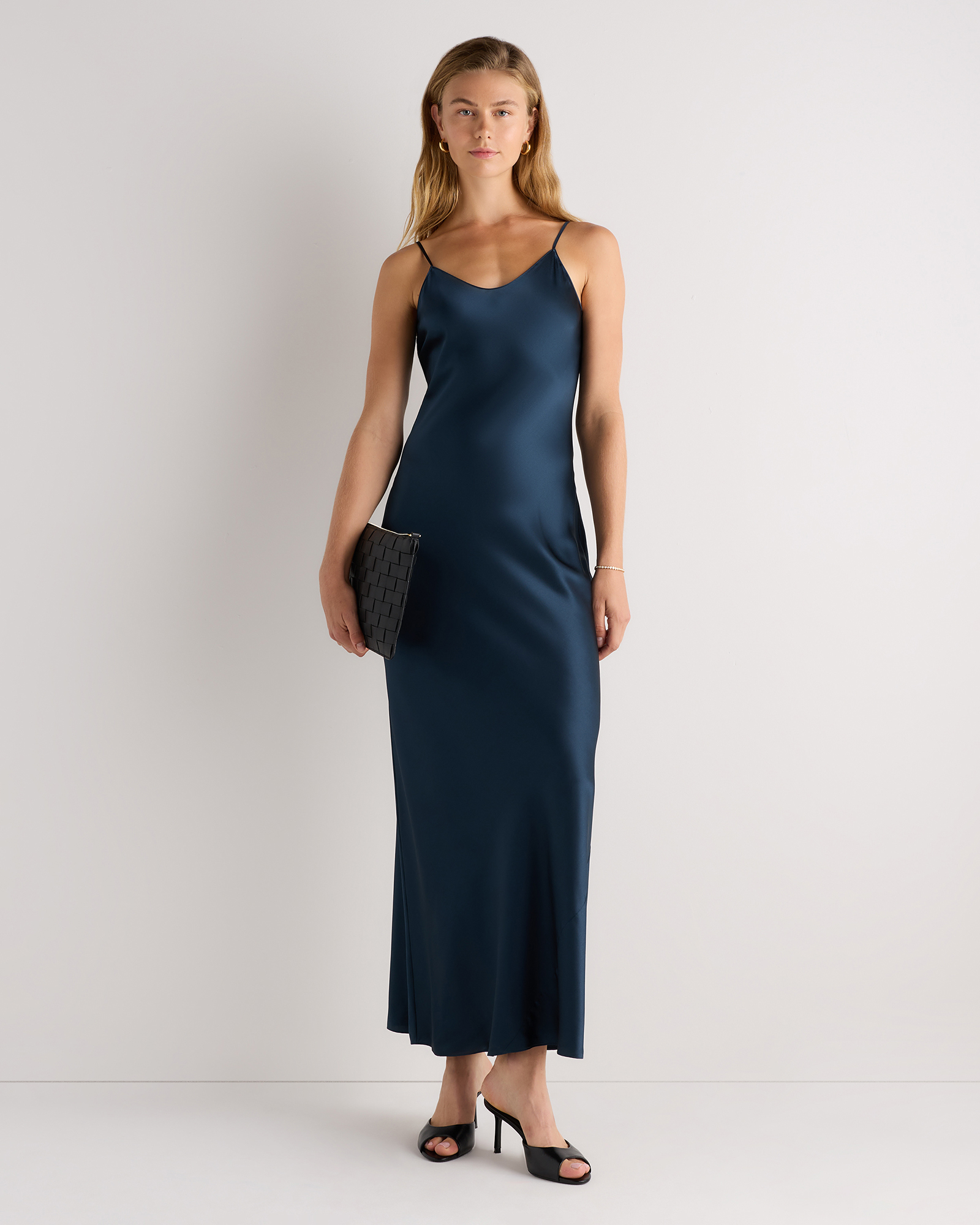 dark blue dress silk 100% Washable Maxi Slip Size:30 Reg date nights color_family:Tan graduation semi formal dresses