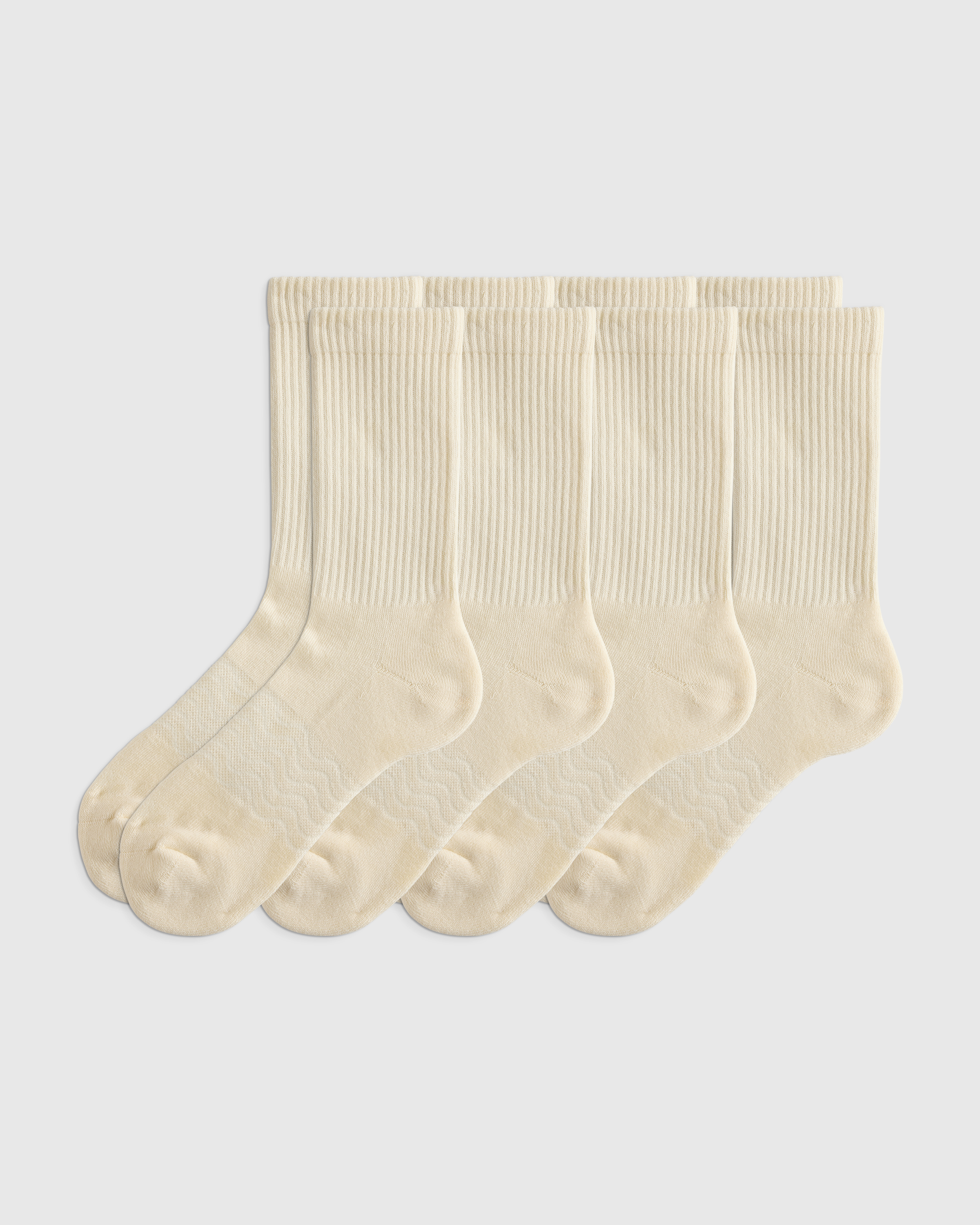 Everyday Cotton Solid Crew Socks (4-pack)