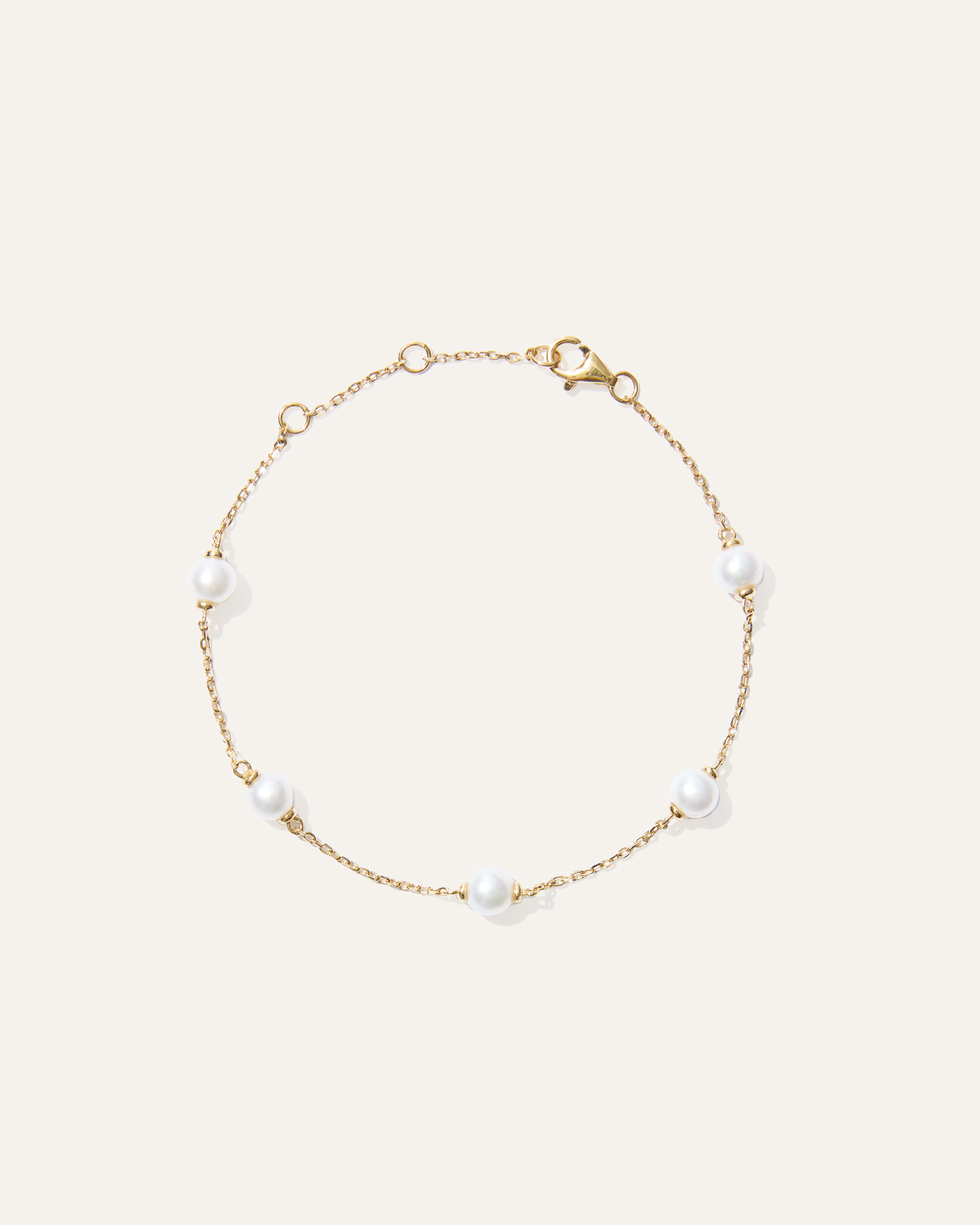Freshwater Cultured Pearl Station Bracelet