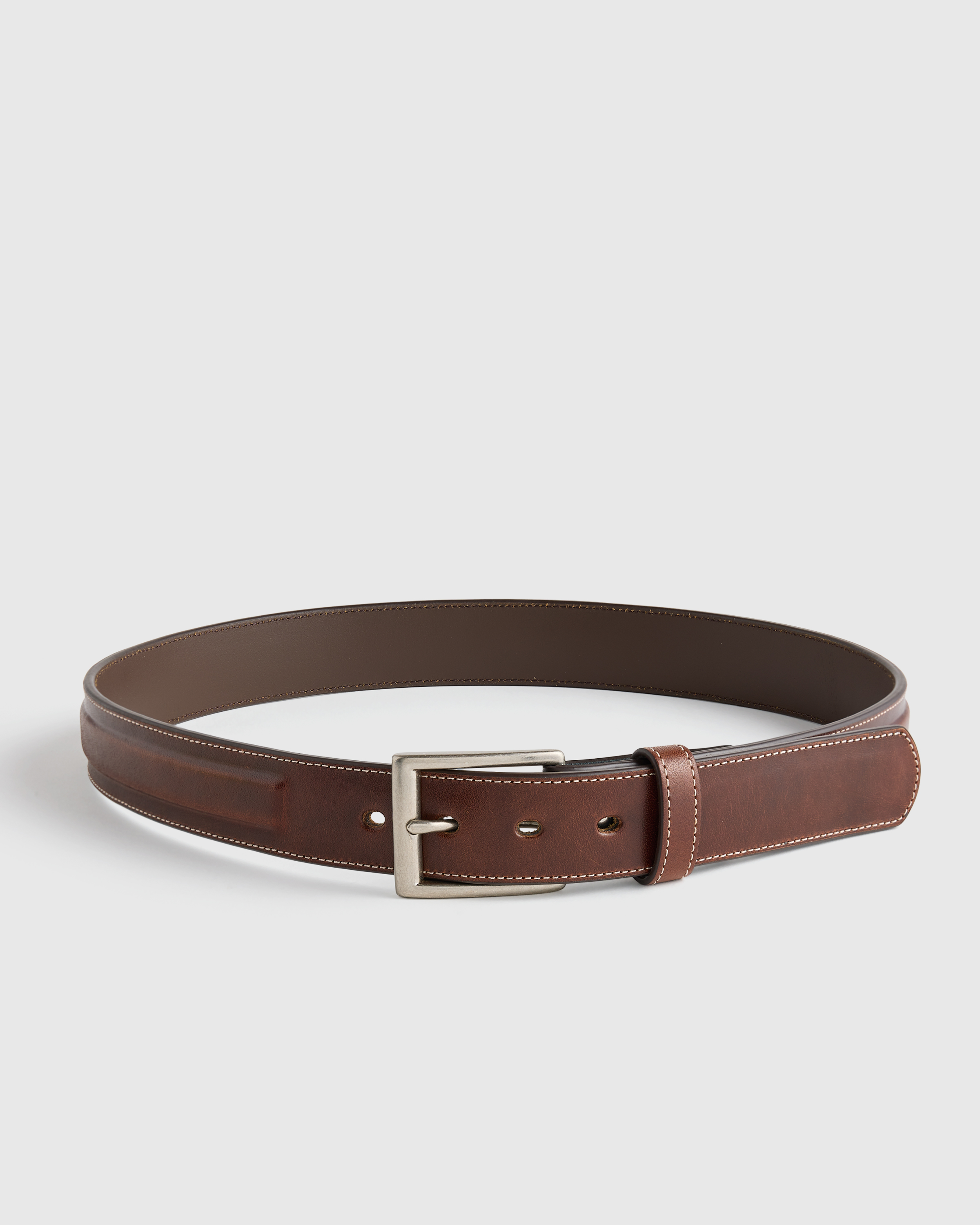 Leather contoure belt MADE TO ORDER Razia | Contoured Buckle Leather Belt  main image 4
