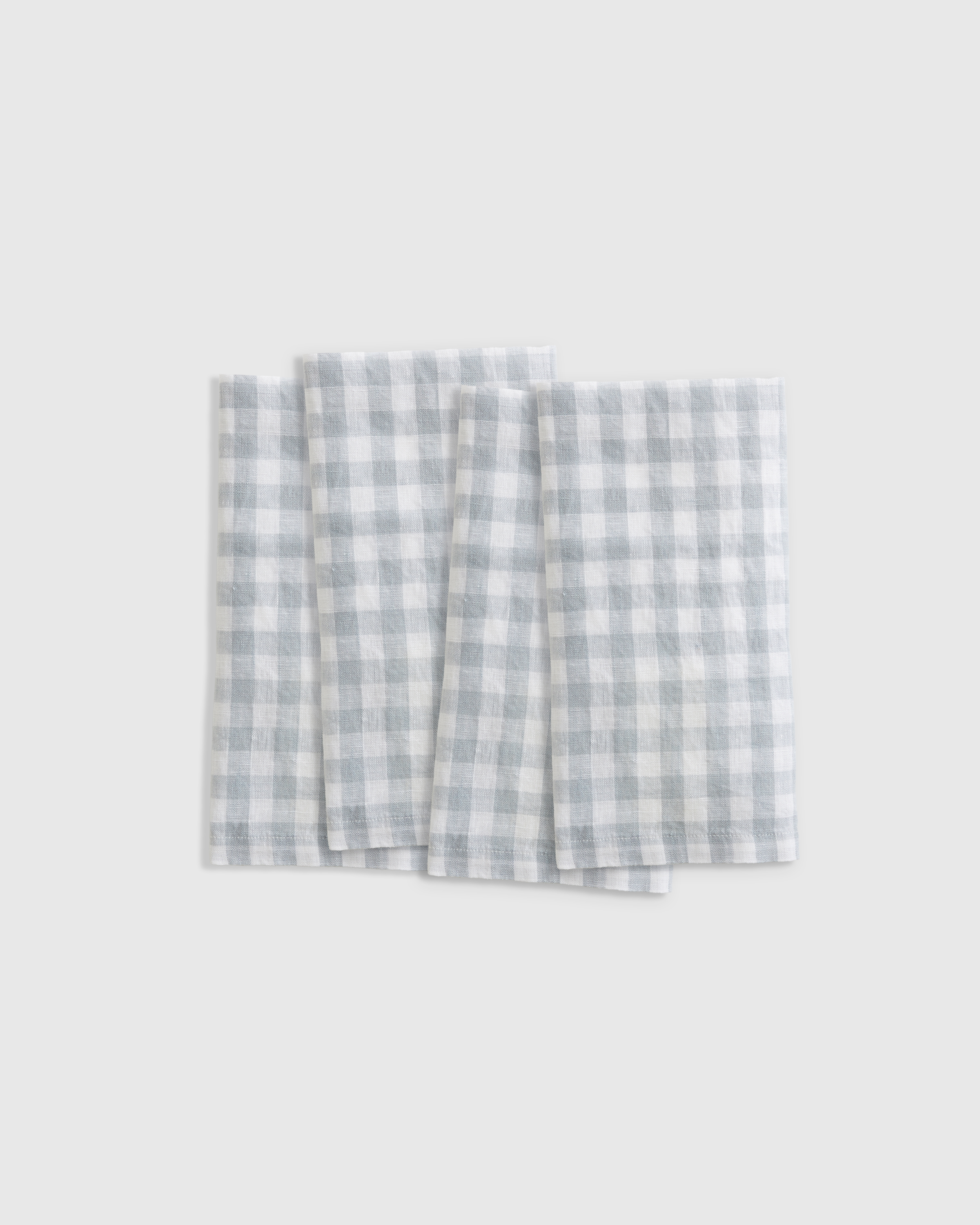 European Linen Gingham Napkins (Set of 4)