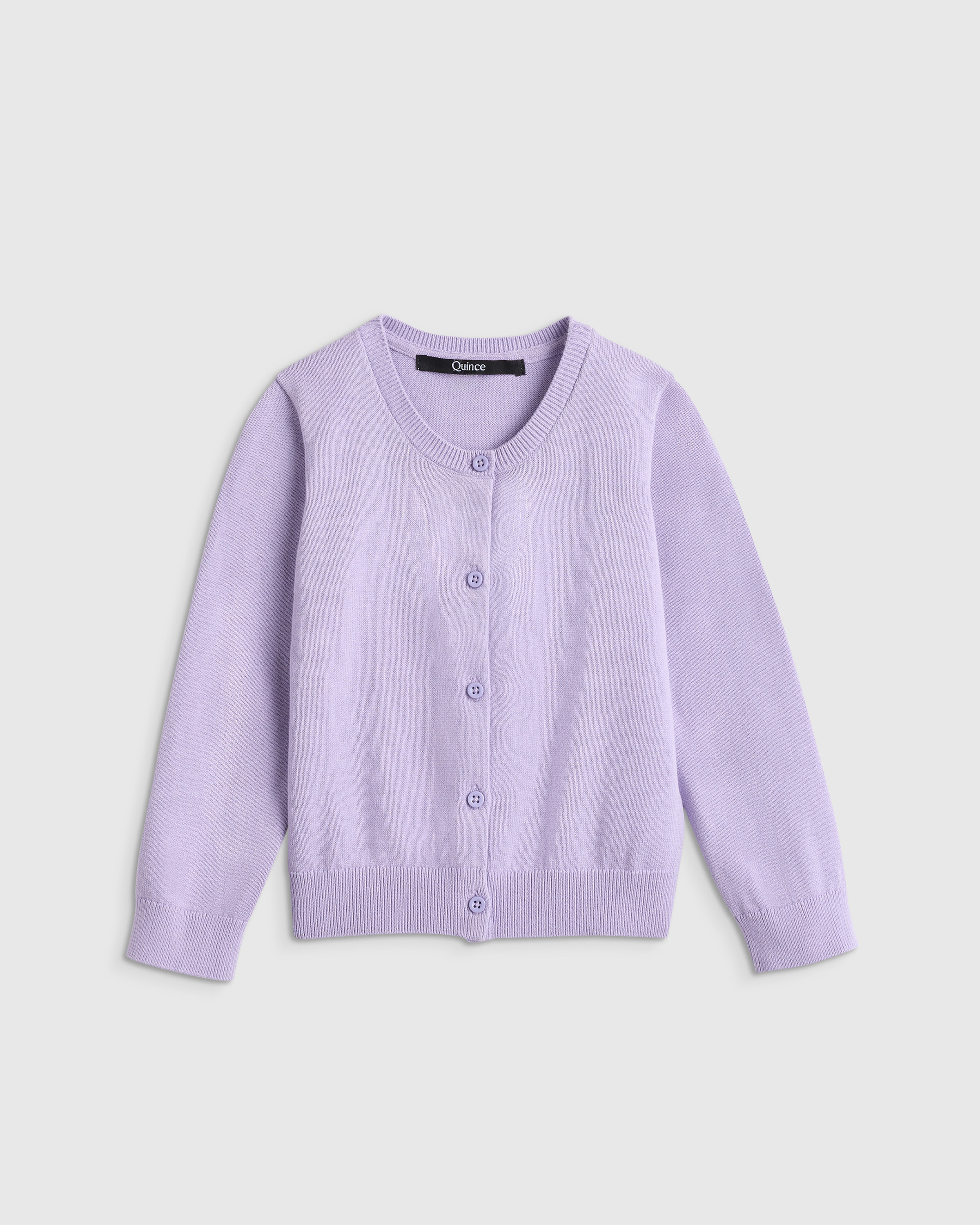 100% Organic Cotton Crewneck Cardigan - thumbnail 4