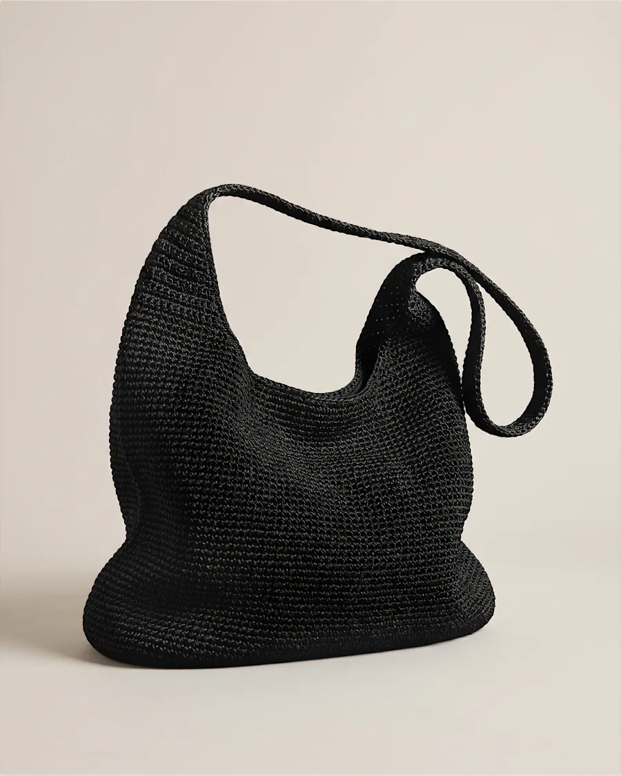Hand Crochet Hobo Shoulder Bag 1