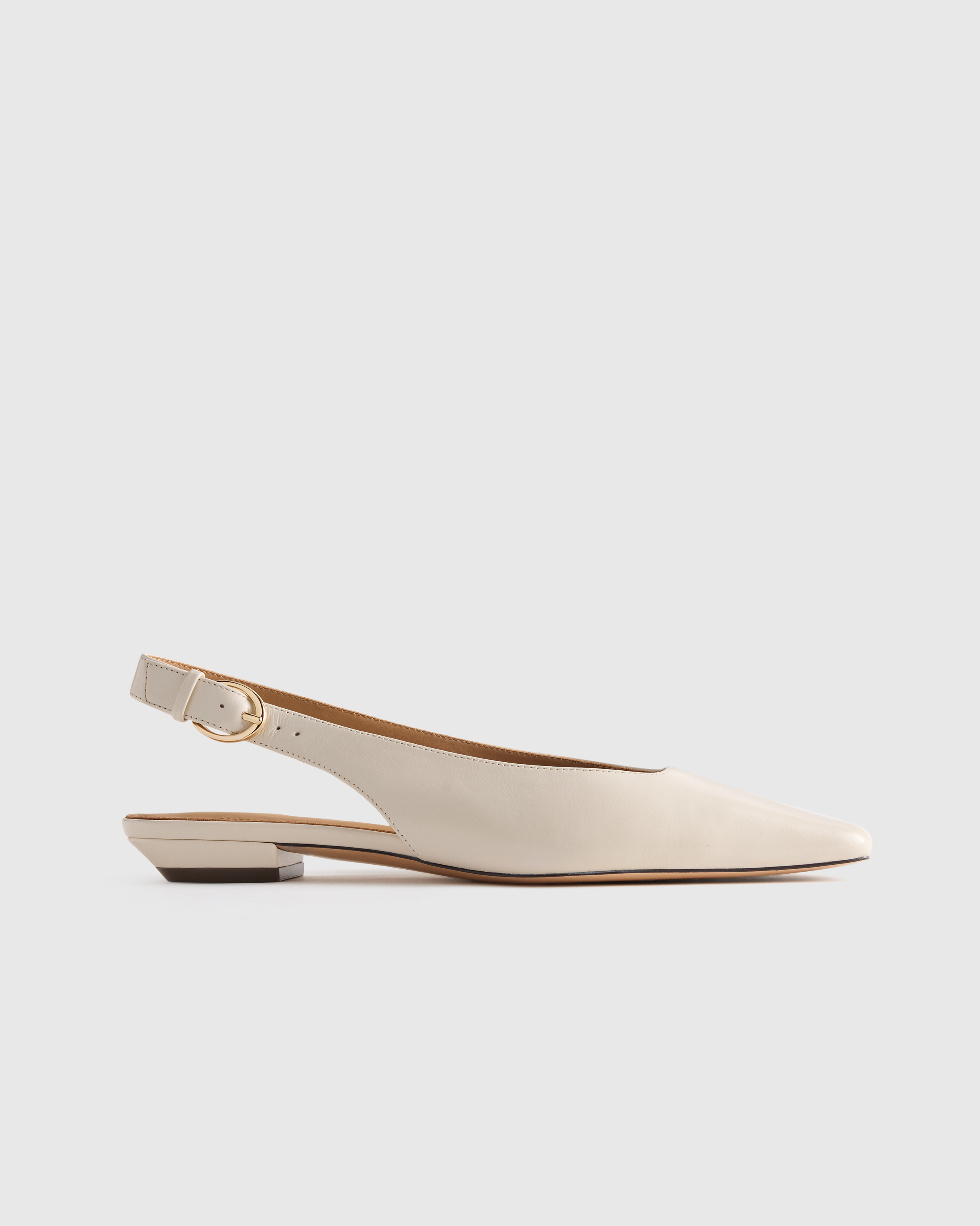 Italian Leather Slingback Flat
