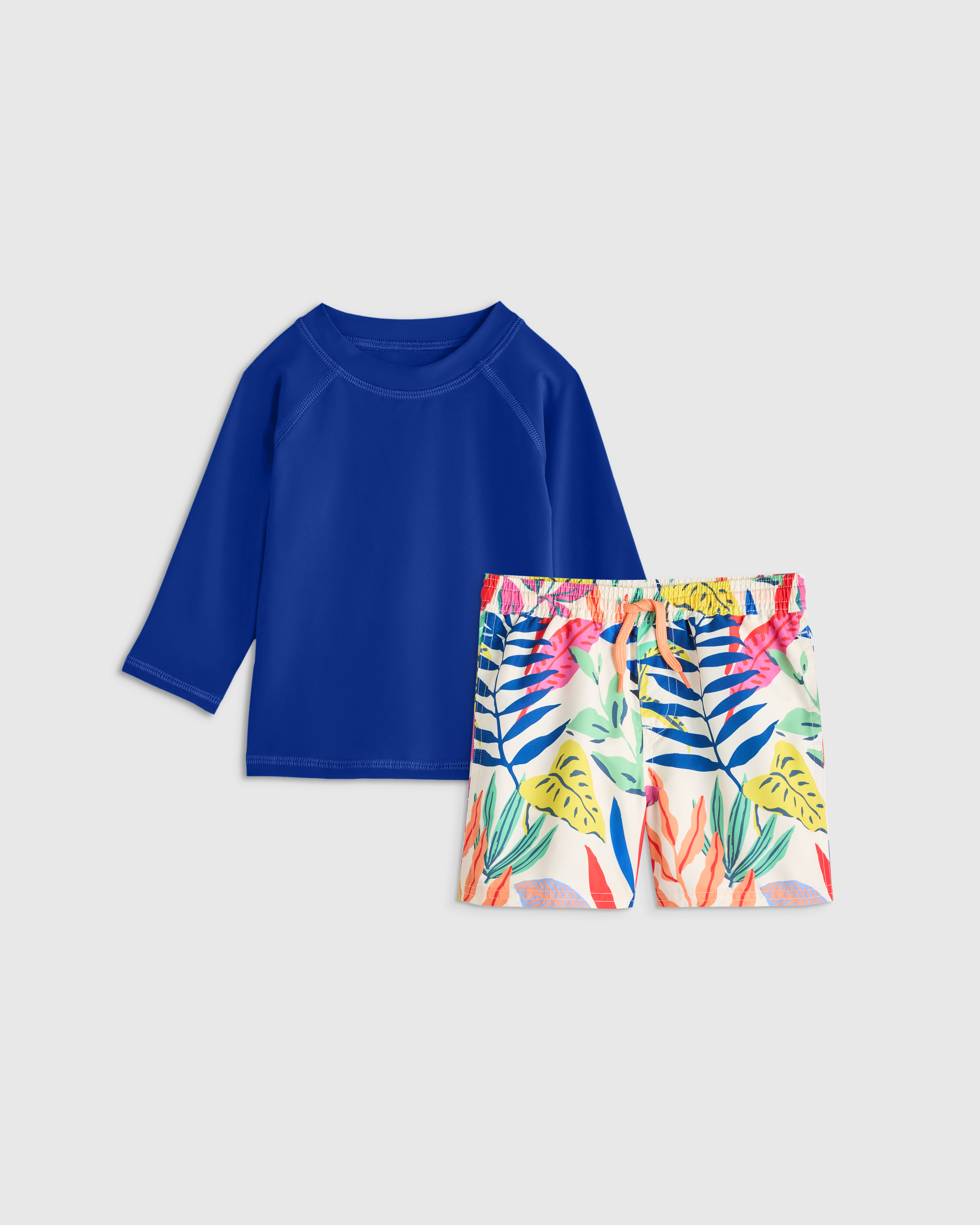 Swim Trunk and Rash Guard Set