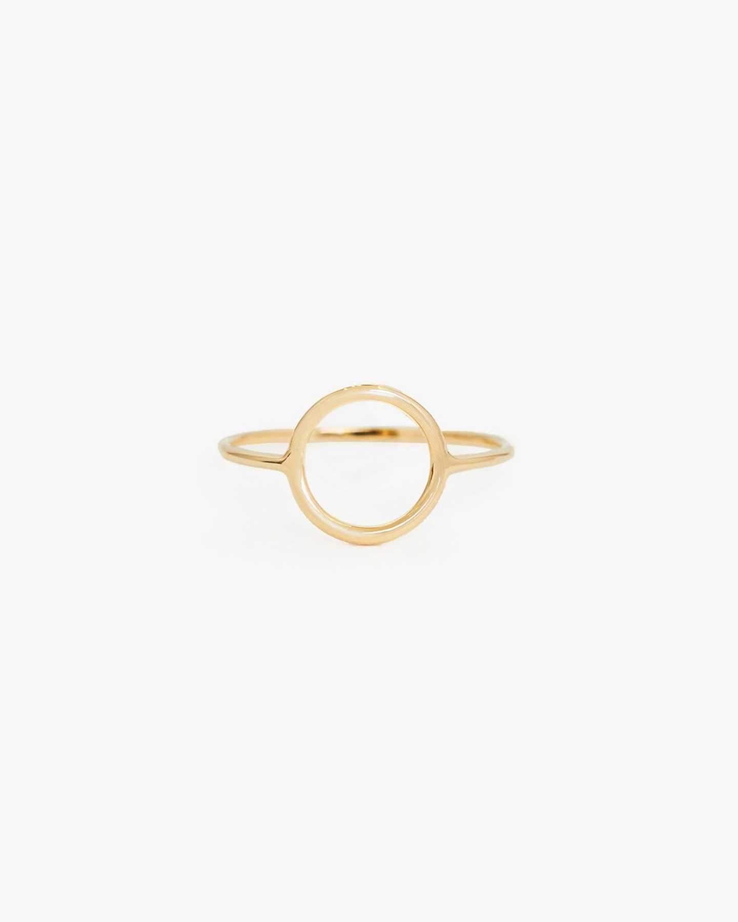 gold circle ring