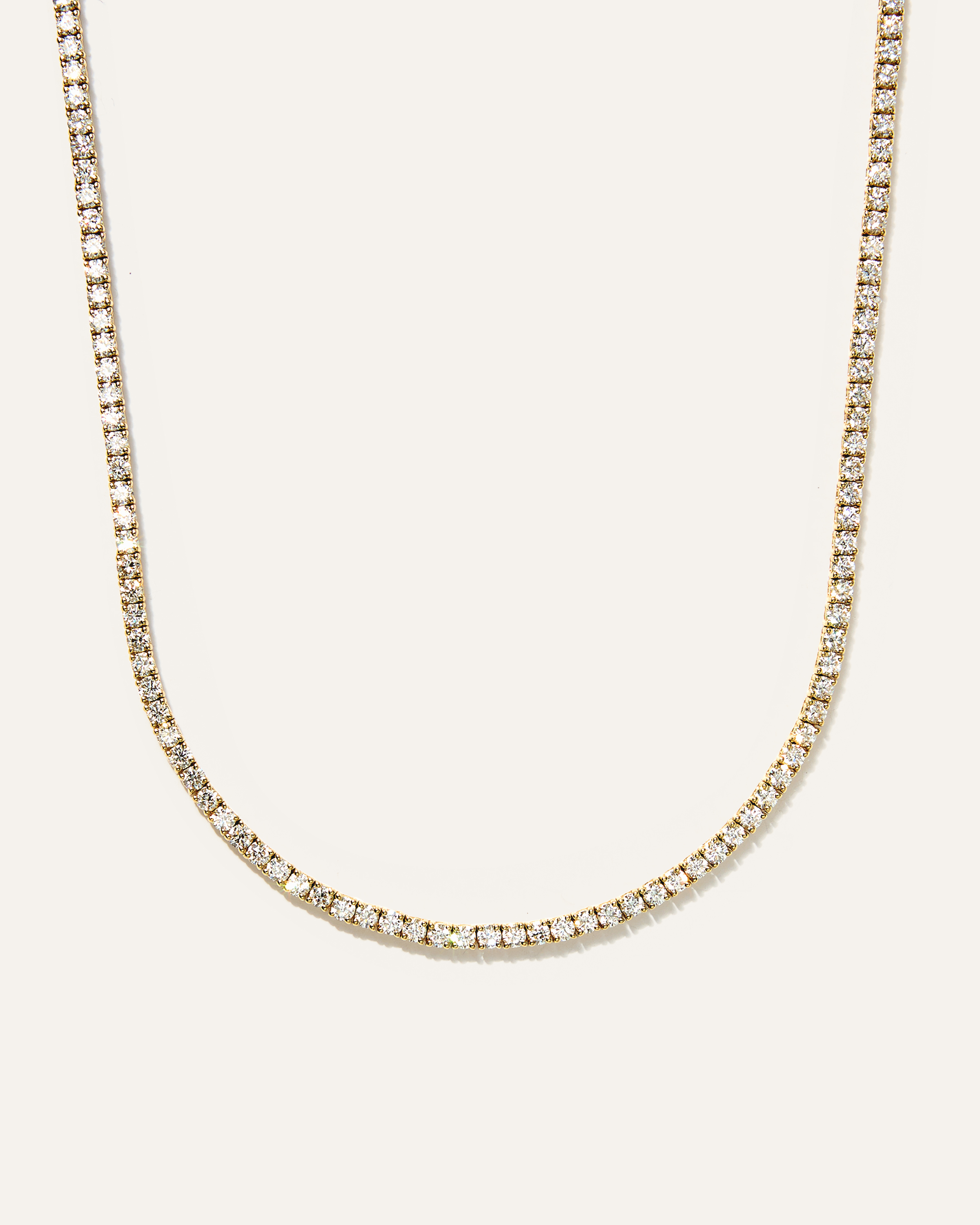 14K Gold Lab Grown Diamond Tennis Necklace