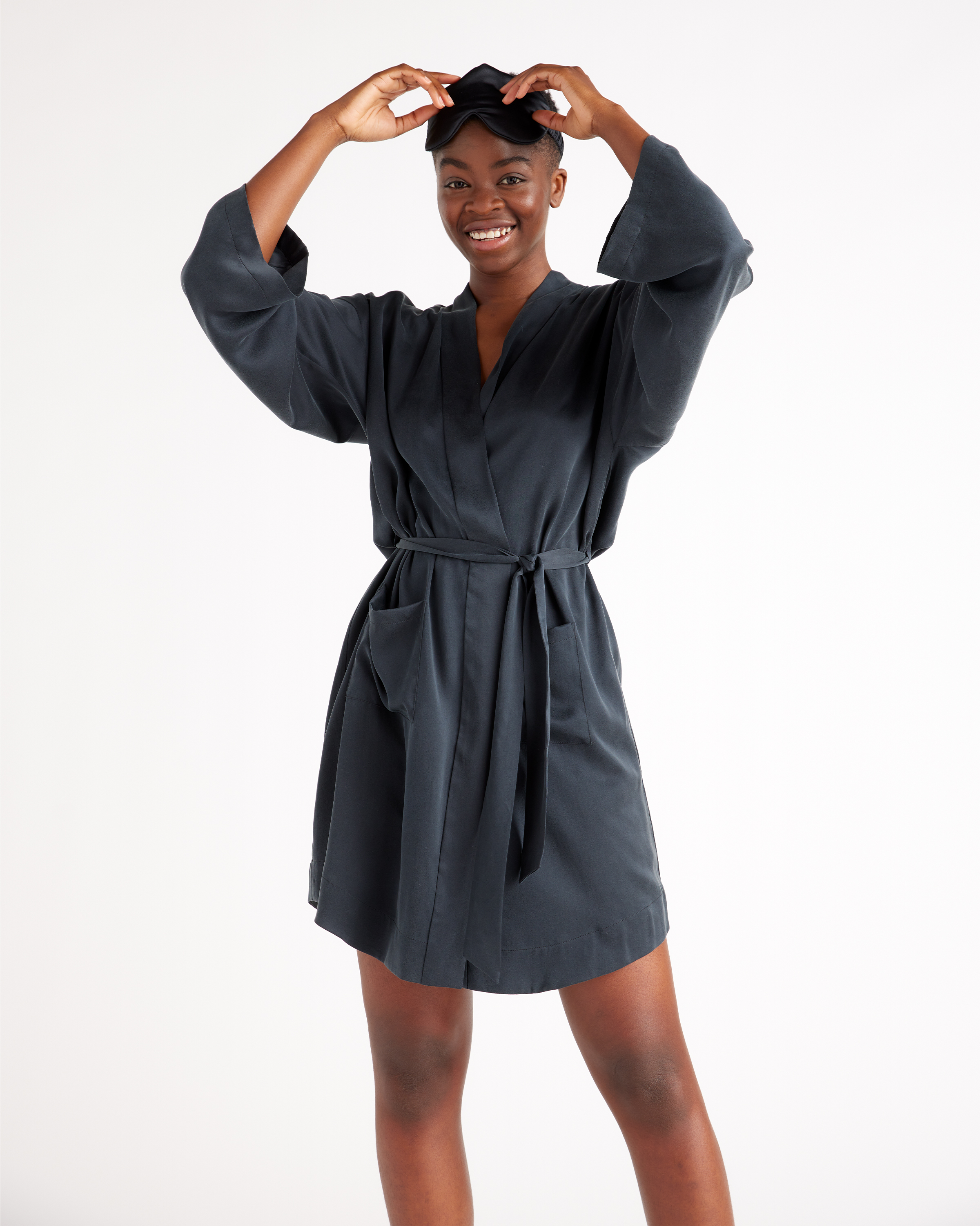 silk robe dress