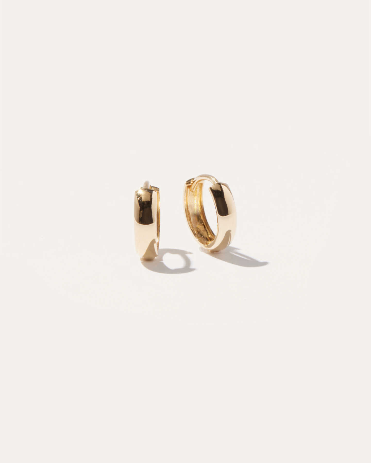 Bold 14k Gold Hoops - Yellow Gold