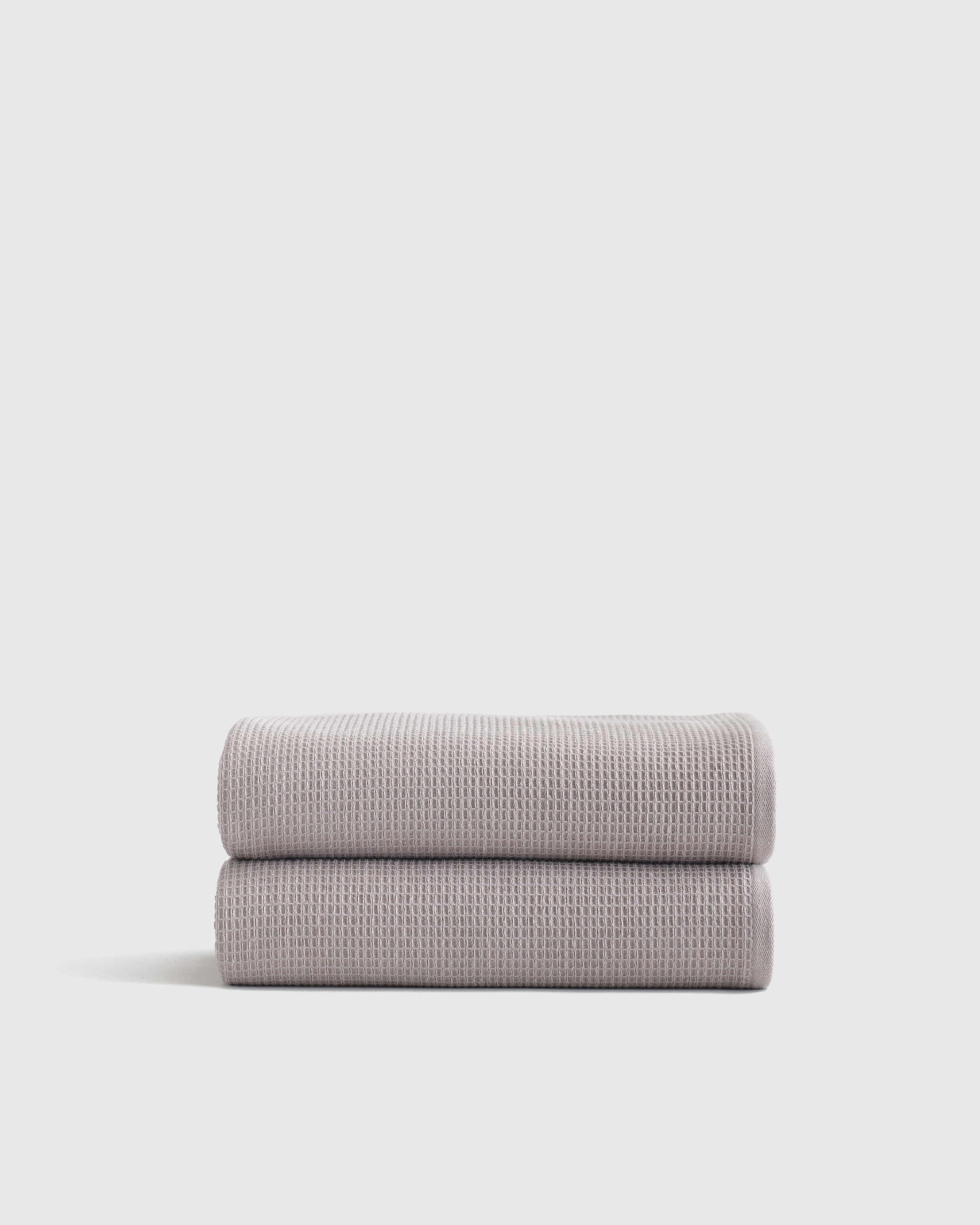 Turkish Waffle Terry Bath Towel (Set of 2) in Ivory