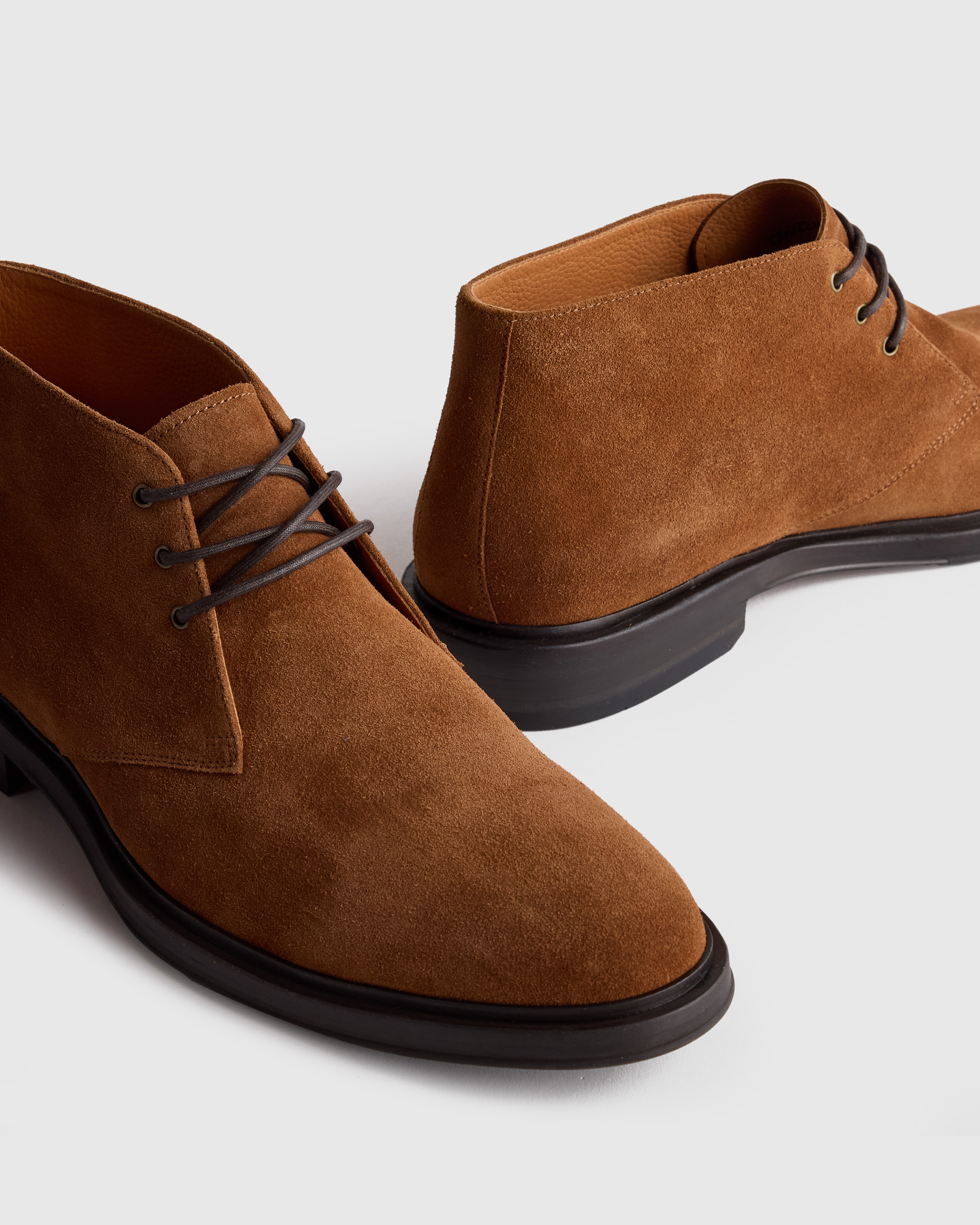 Quince Heritage Suede Chukka Boot - Charcoal Heritage Suede Chukka Boot in Brunette main image 3