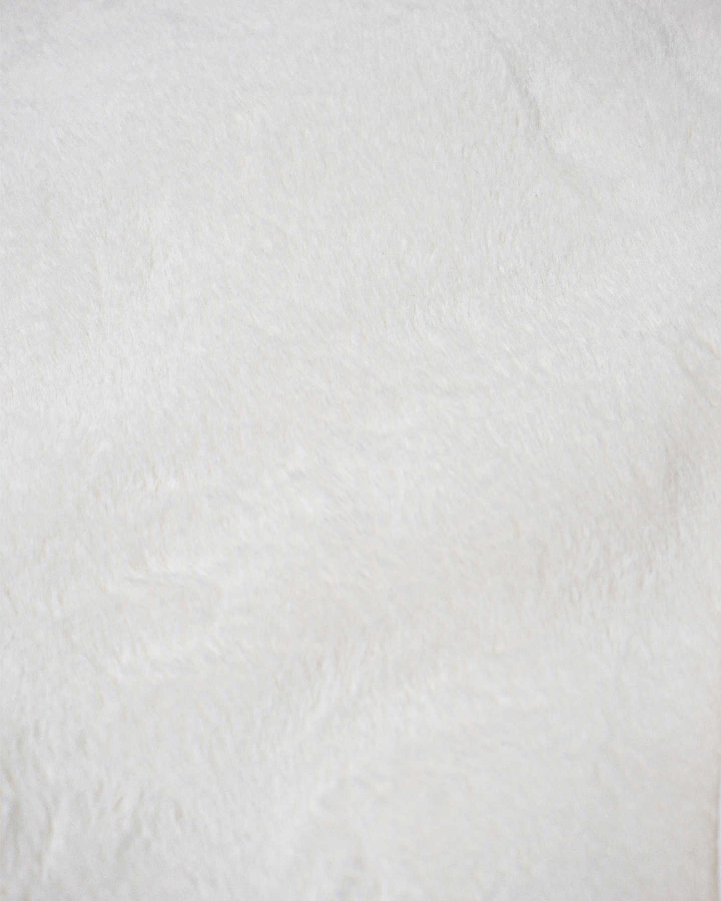 Plush Recycled Faux Fur Throw - Ivory - 2 - Thumbnail