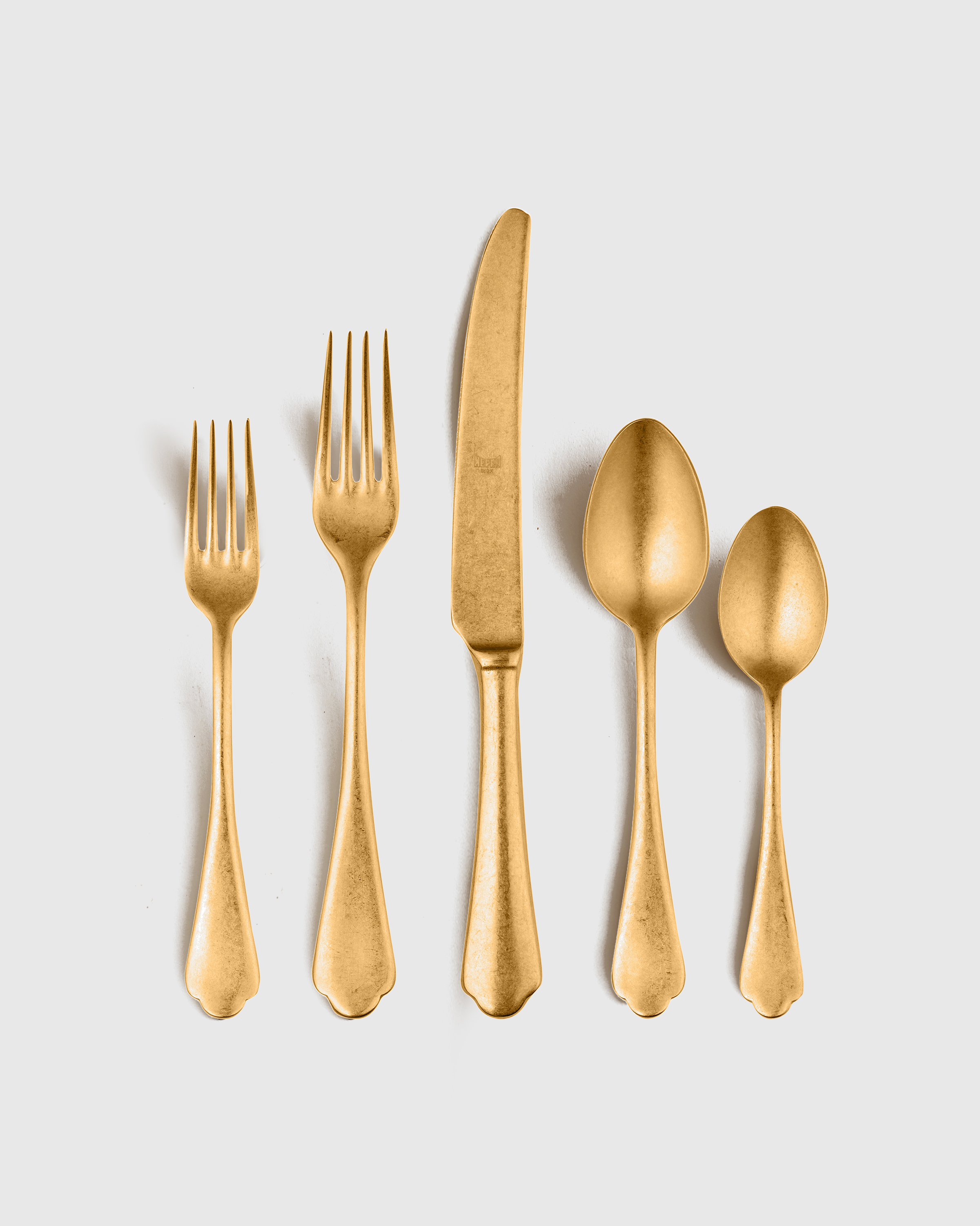 Quince Dolce Vita Flatware 20-pc Set In Pewter Gold