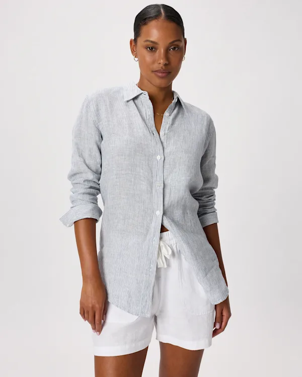 100% European Linen Long Sleeve Shirt