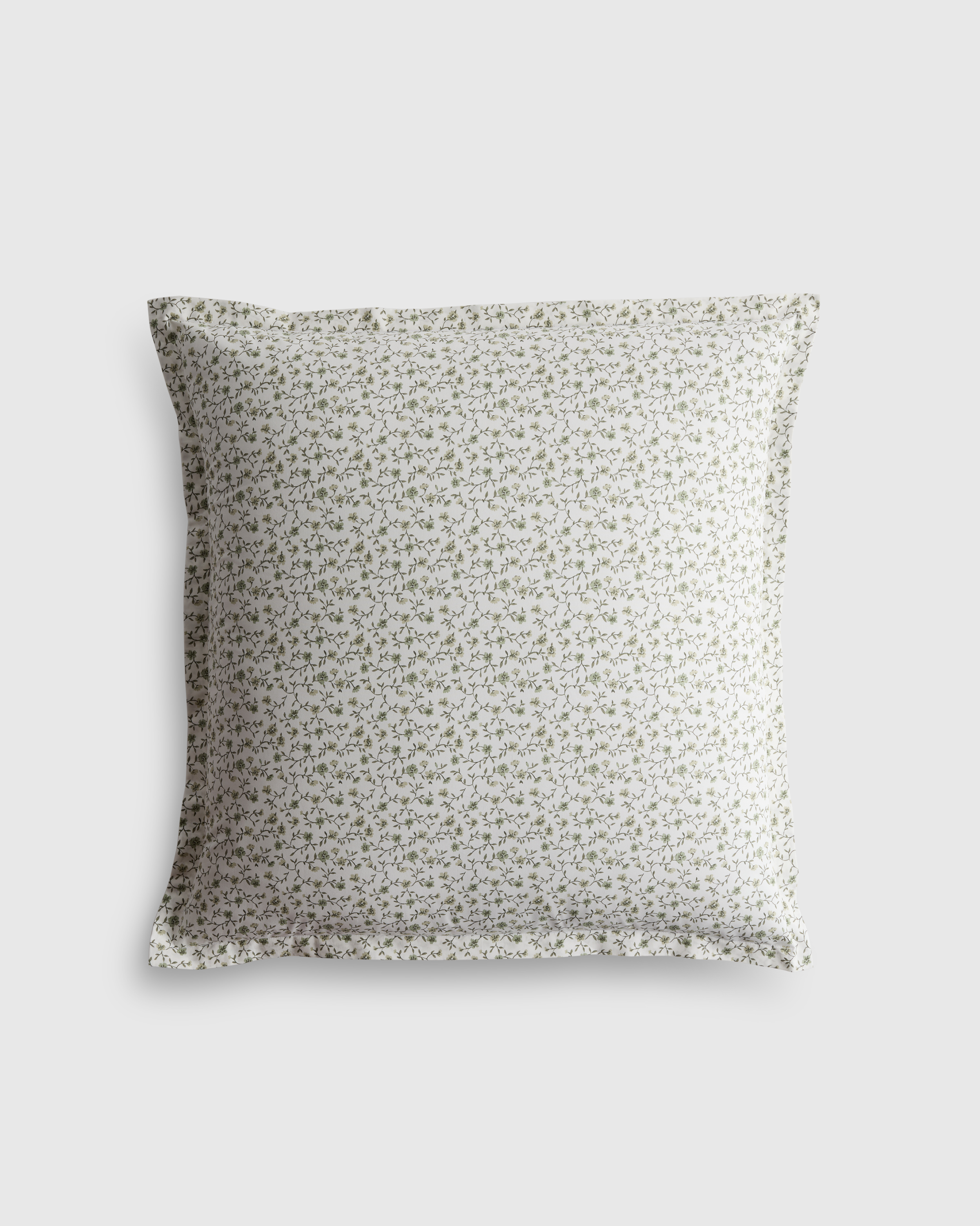 Classic Organic Percale Floral Euro Sham