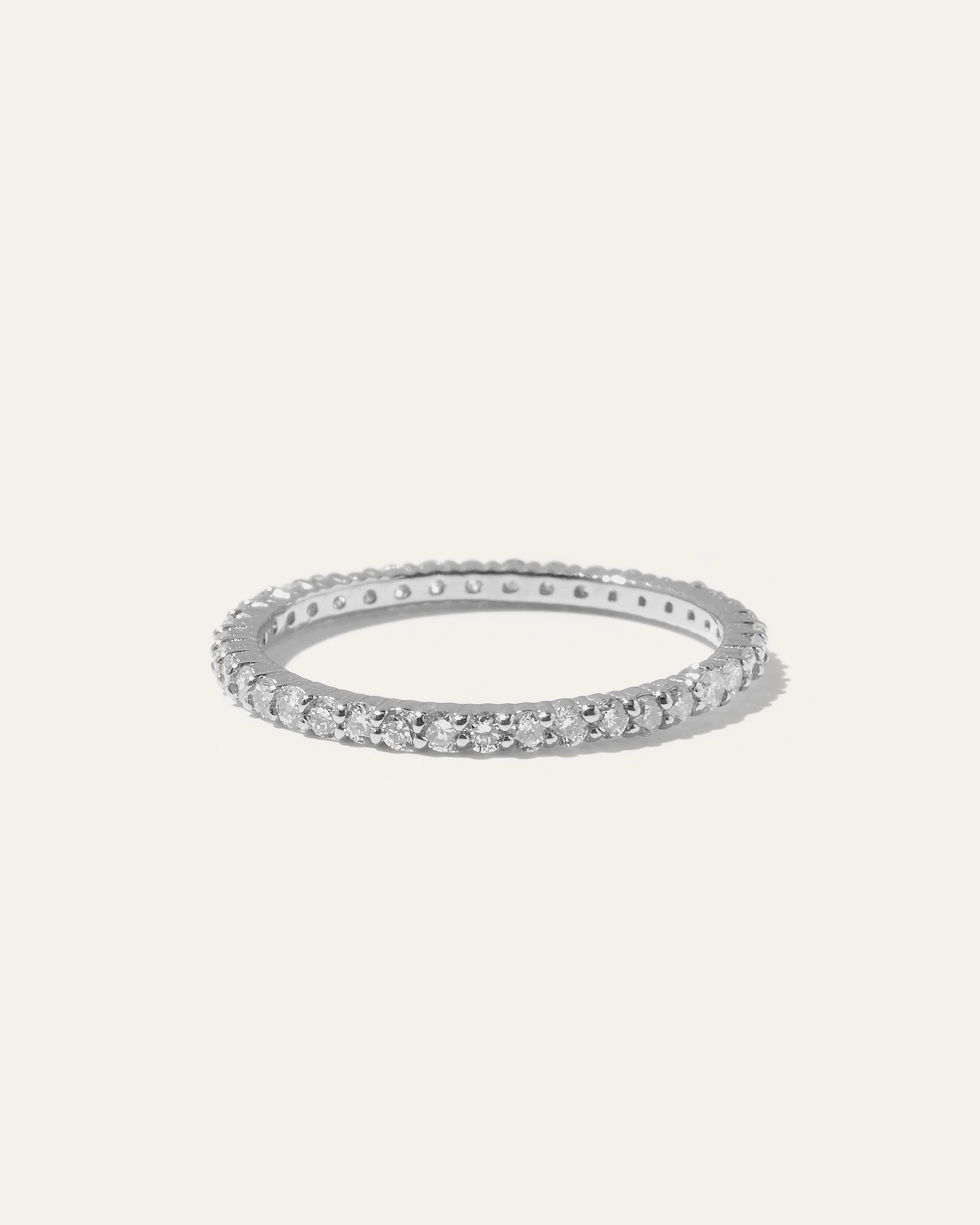 Diamond Shared Prong Eternity Band