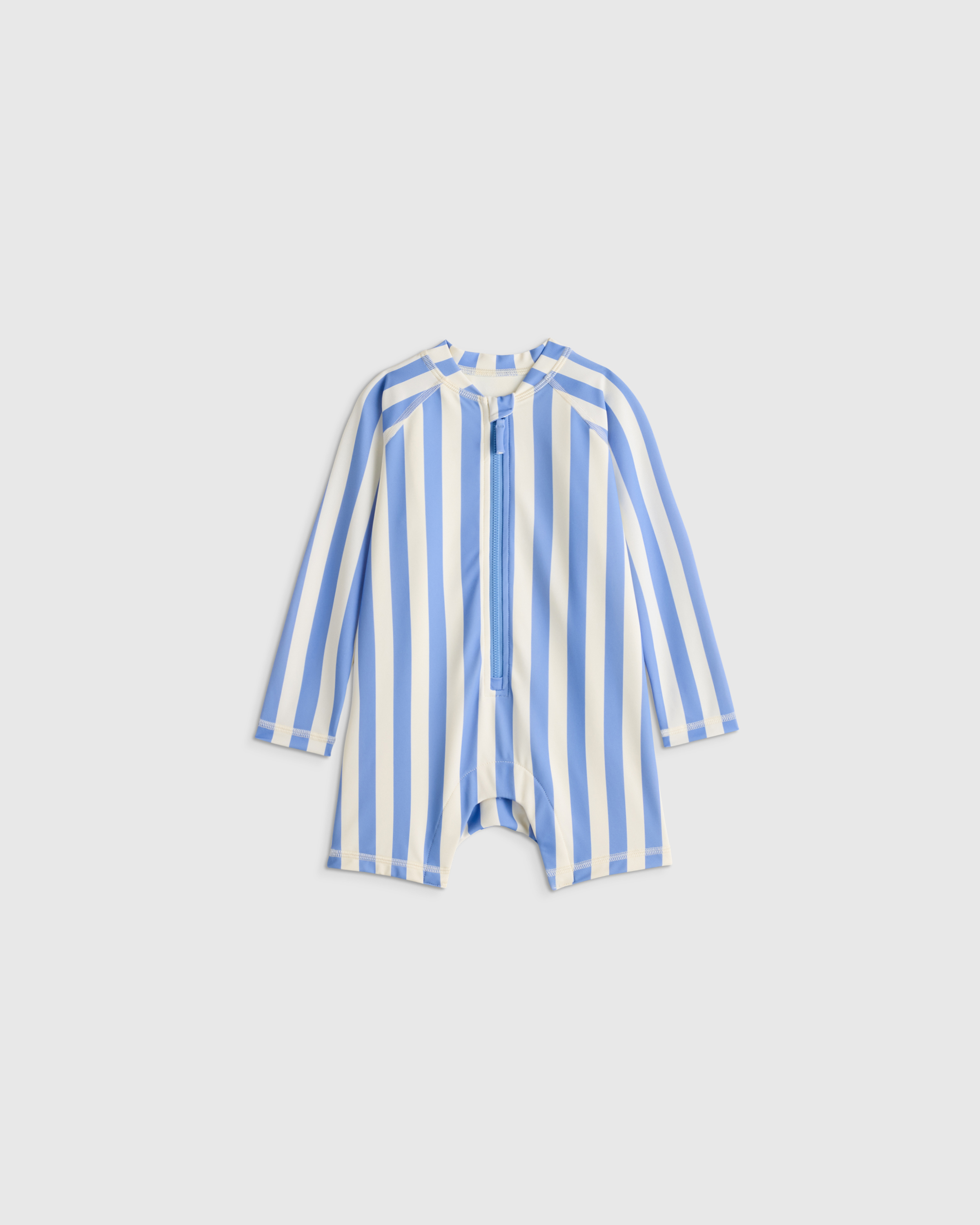 Long Sleeve Zip-Up Rash Guard One-Piece - Toddler