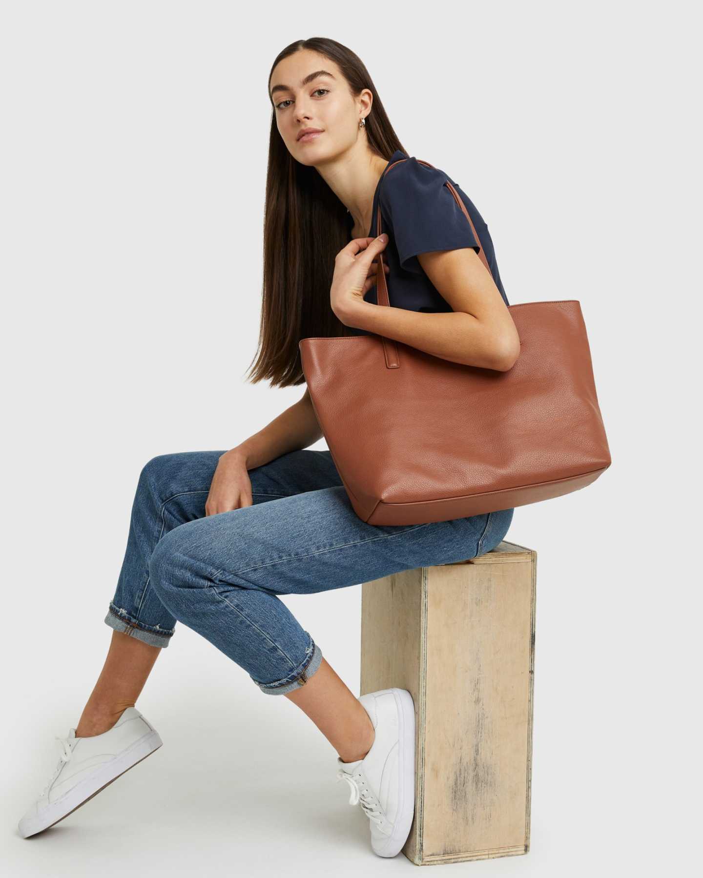 Classic Italian Leather Tote