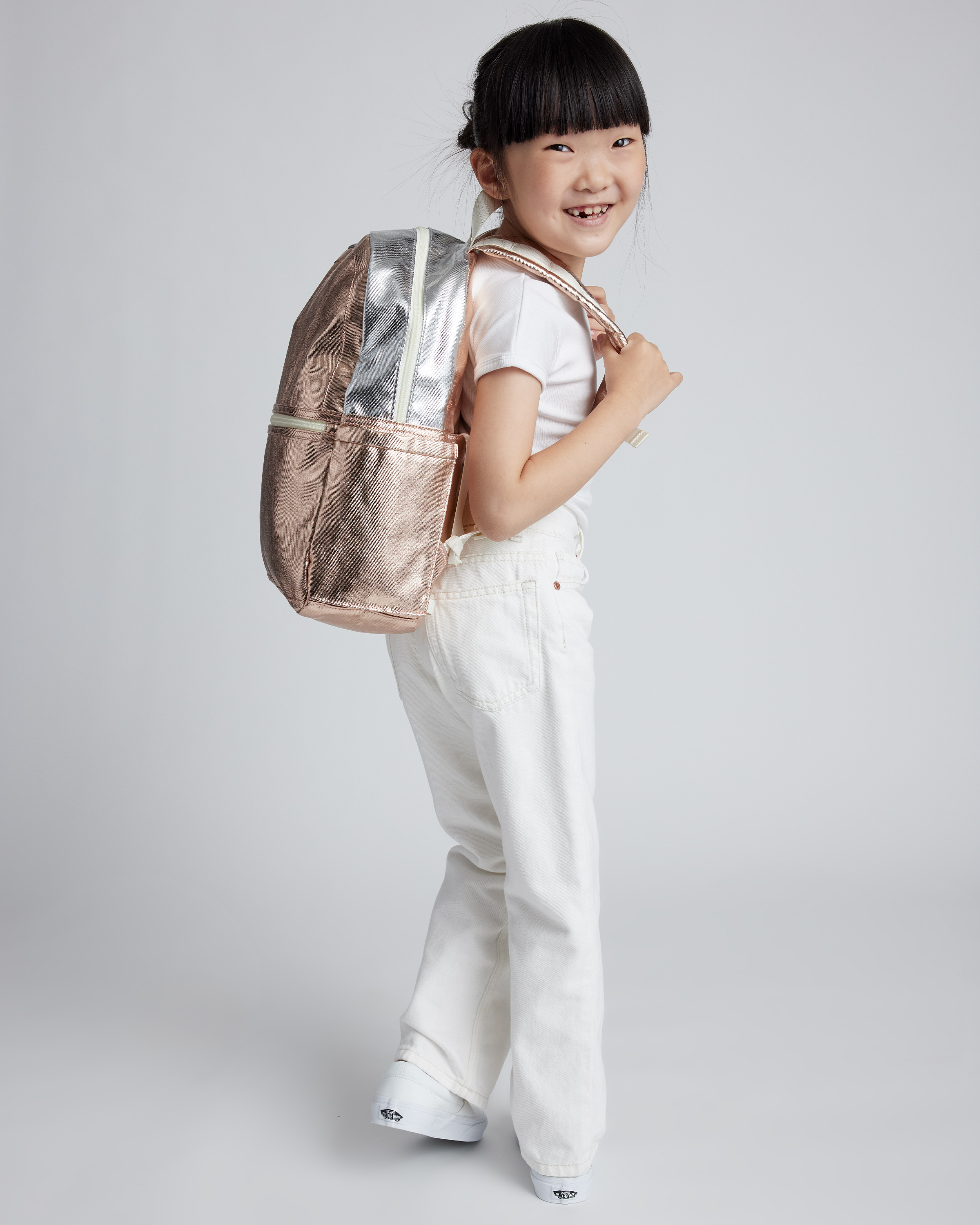 Recycled Double Pocket Backpack - Small - thumbnail 6