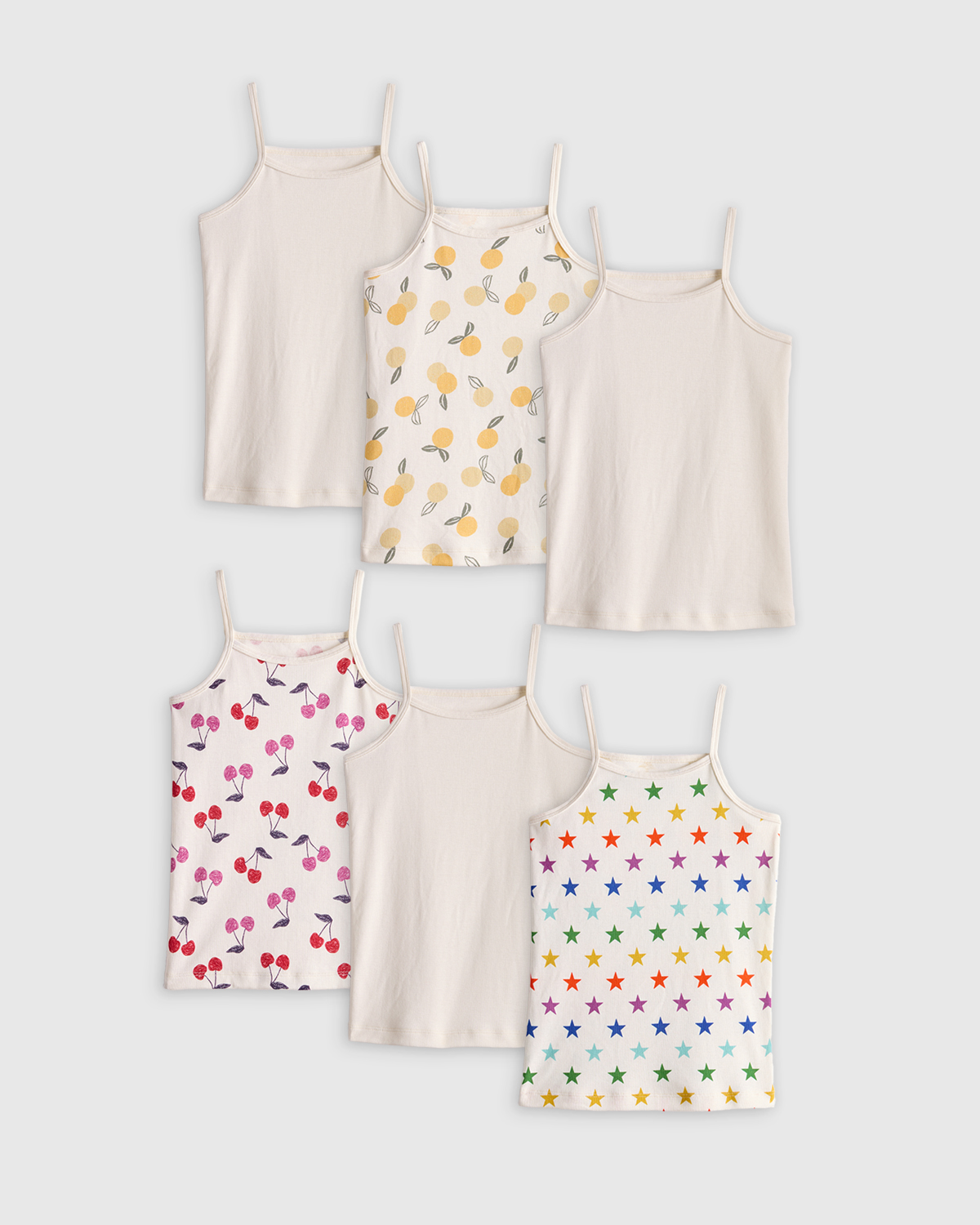 100% Organic Cotton Cami 6-Pack 